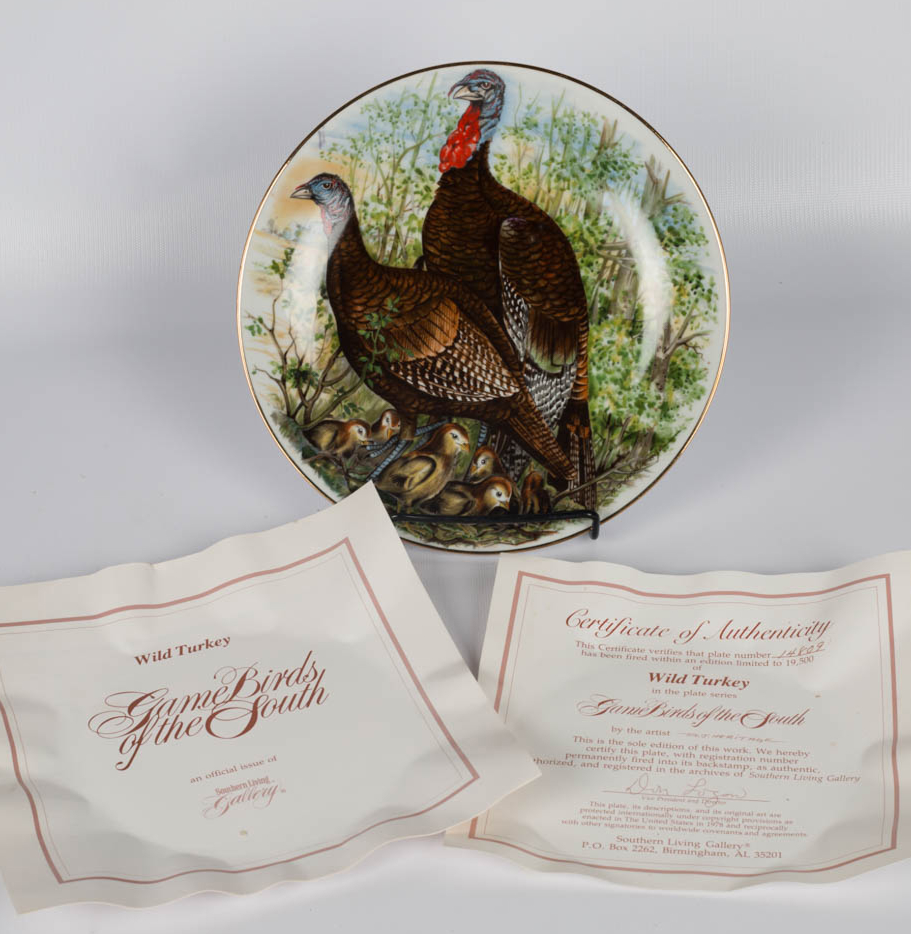 Southern Living "Game Birds of the South" Collector Plates