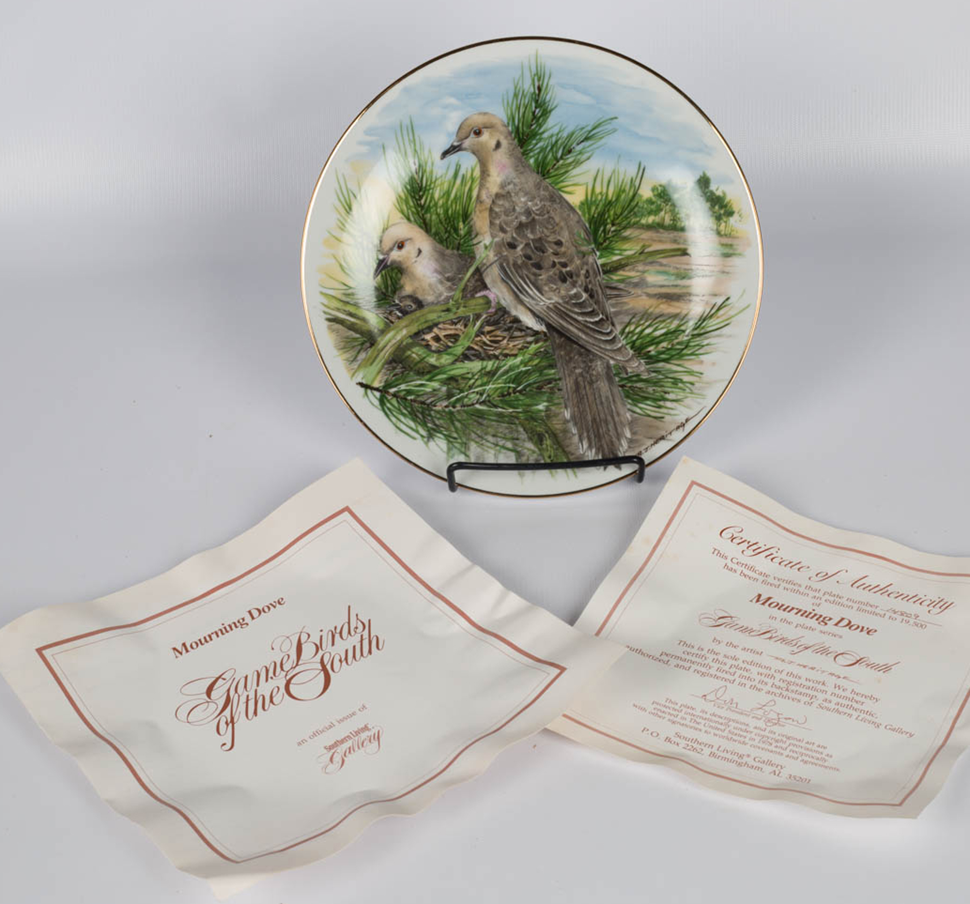 Southern Living "Game Birds of the South" Collector Plates
