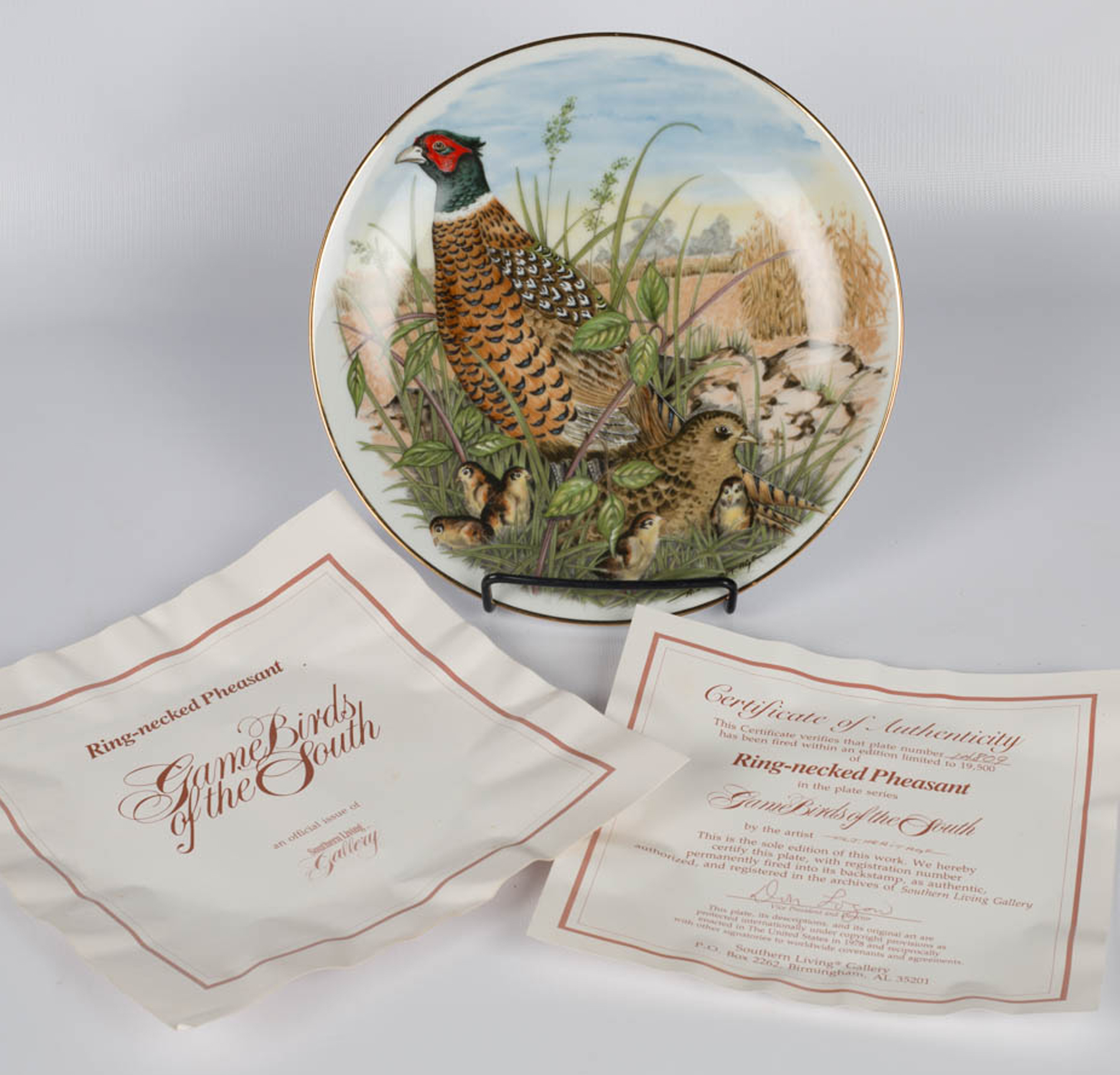 Southern Living "Game Birds of the South" Collector Plates