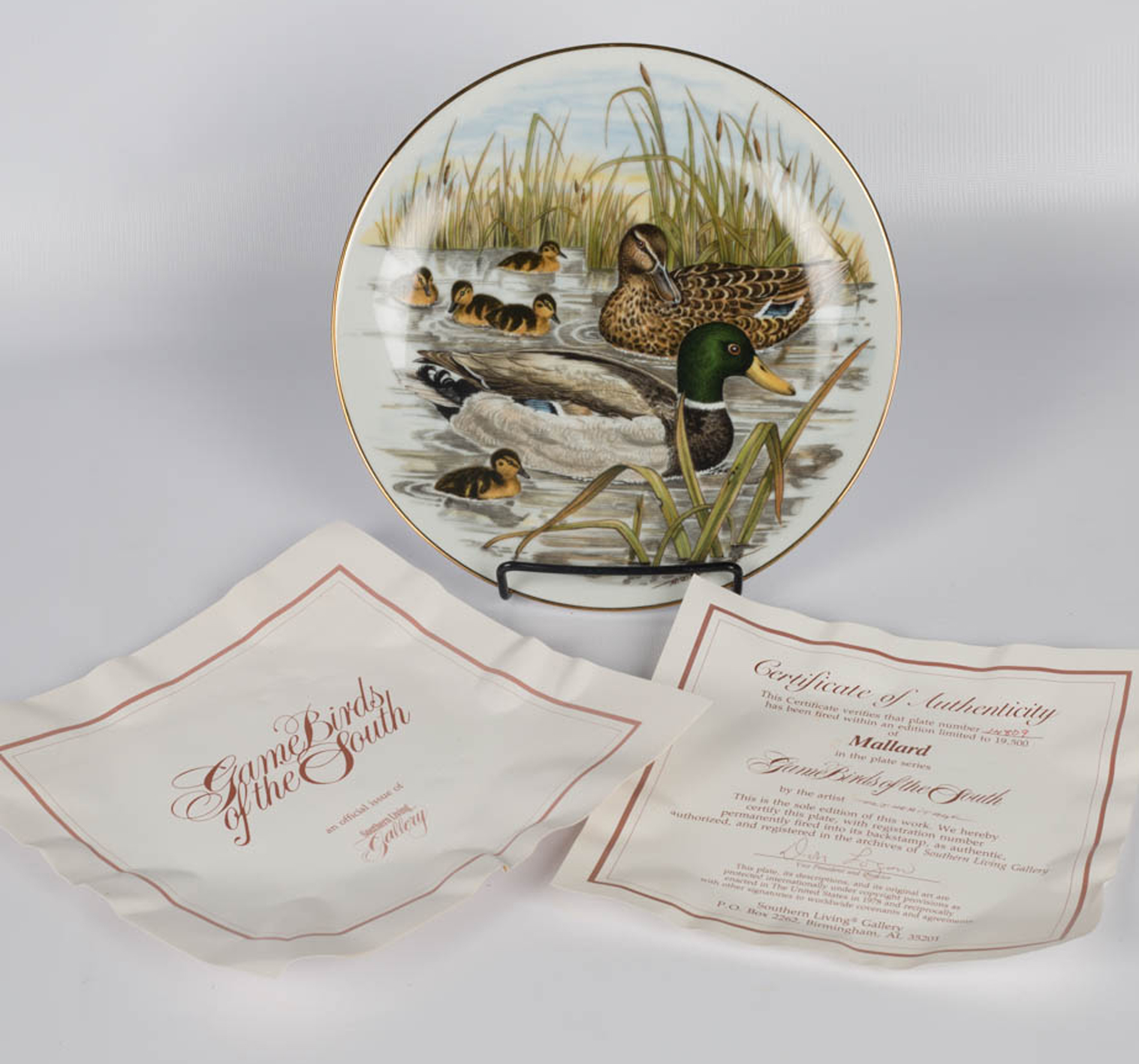 Southern Living "Game Birds of the South" Collector Plates