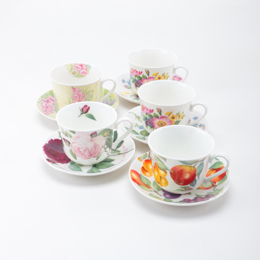 Elegance and Roy Kirkham China Teacups and Saucers