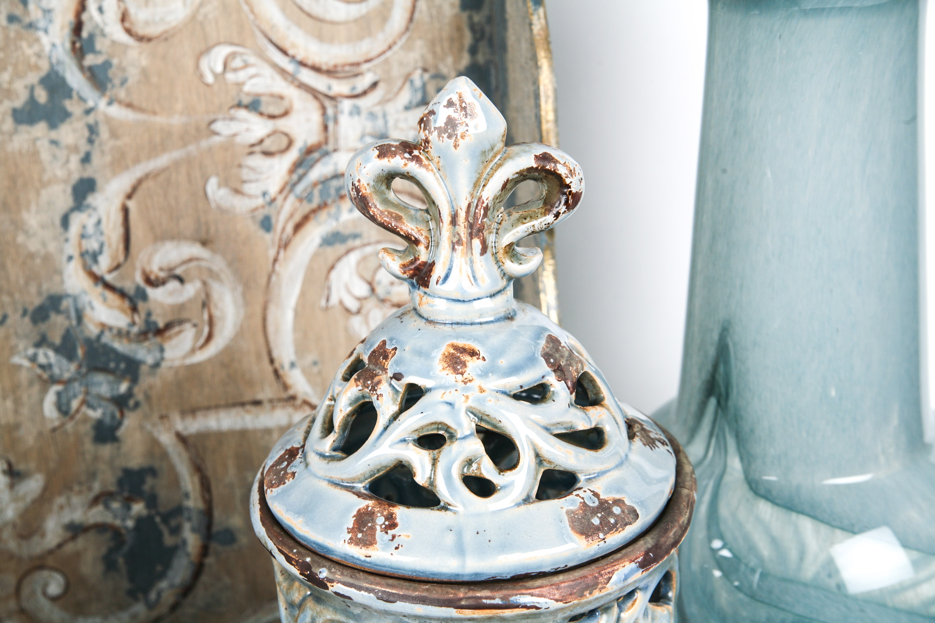 Rustic Blue Home Decor