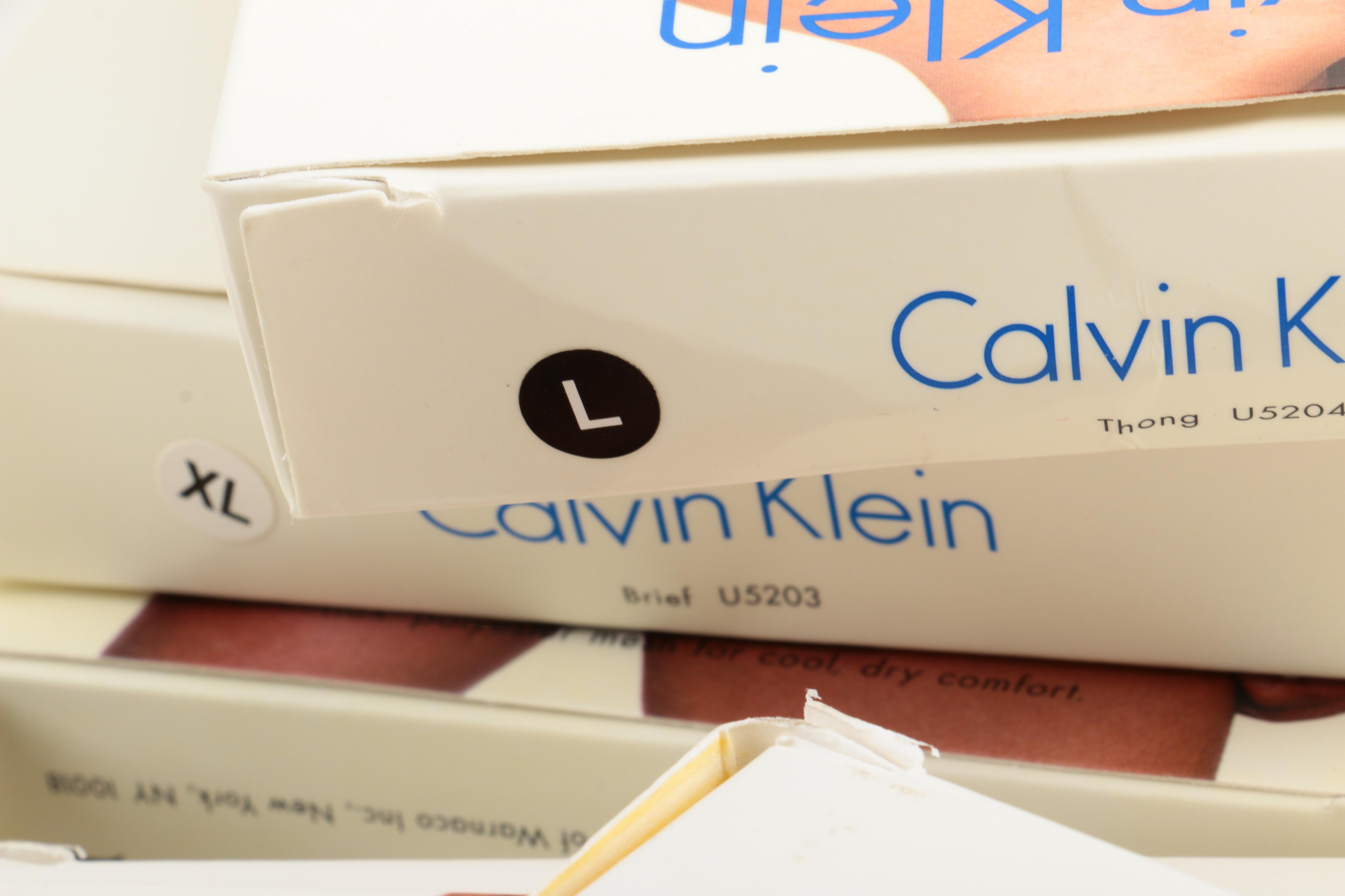 Assortment of Calvin Klein Underwear and Undershirts