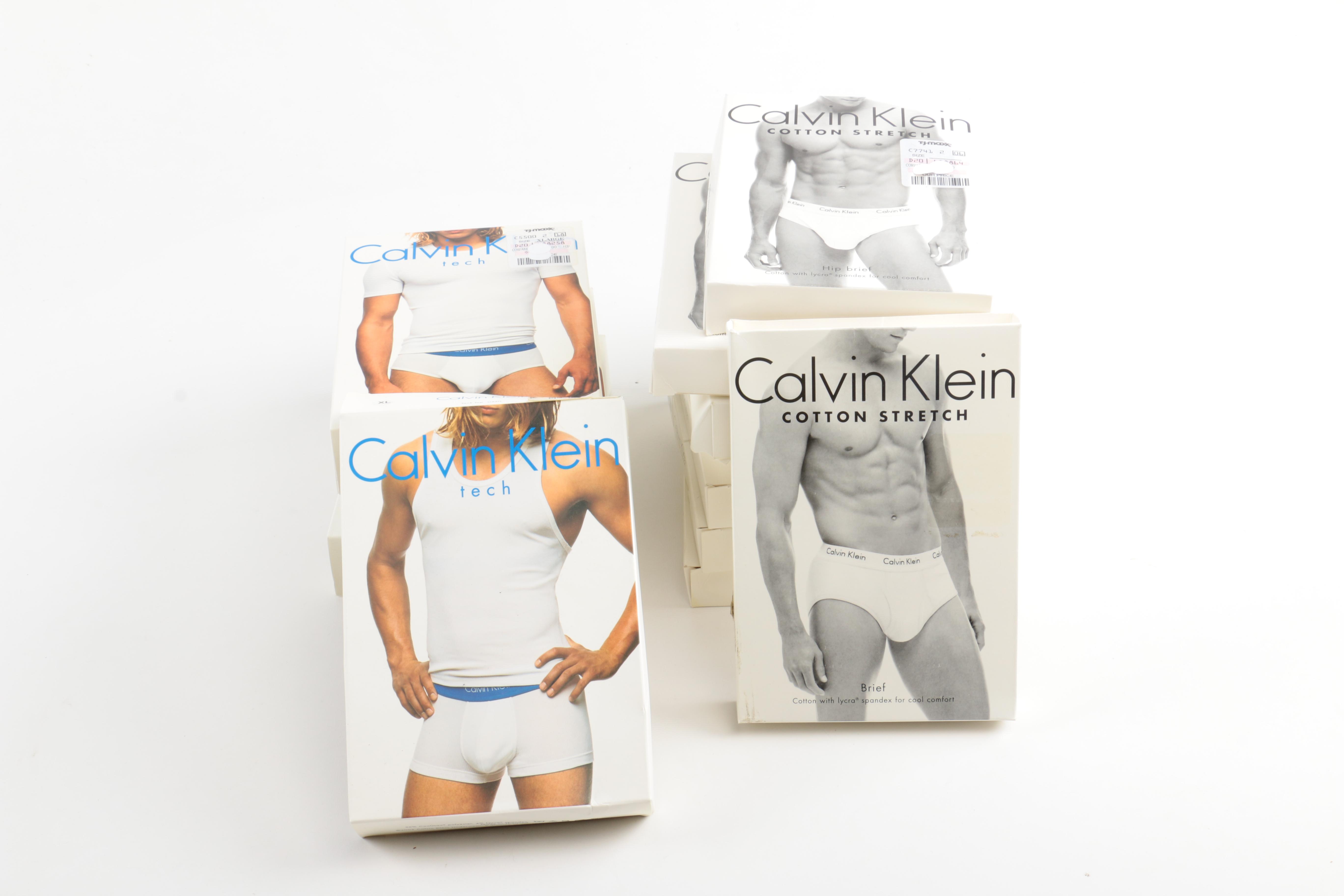Assortment of Calvin Klein Underwear and Undershirts