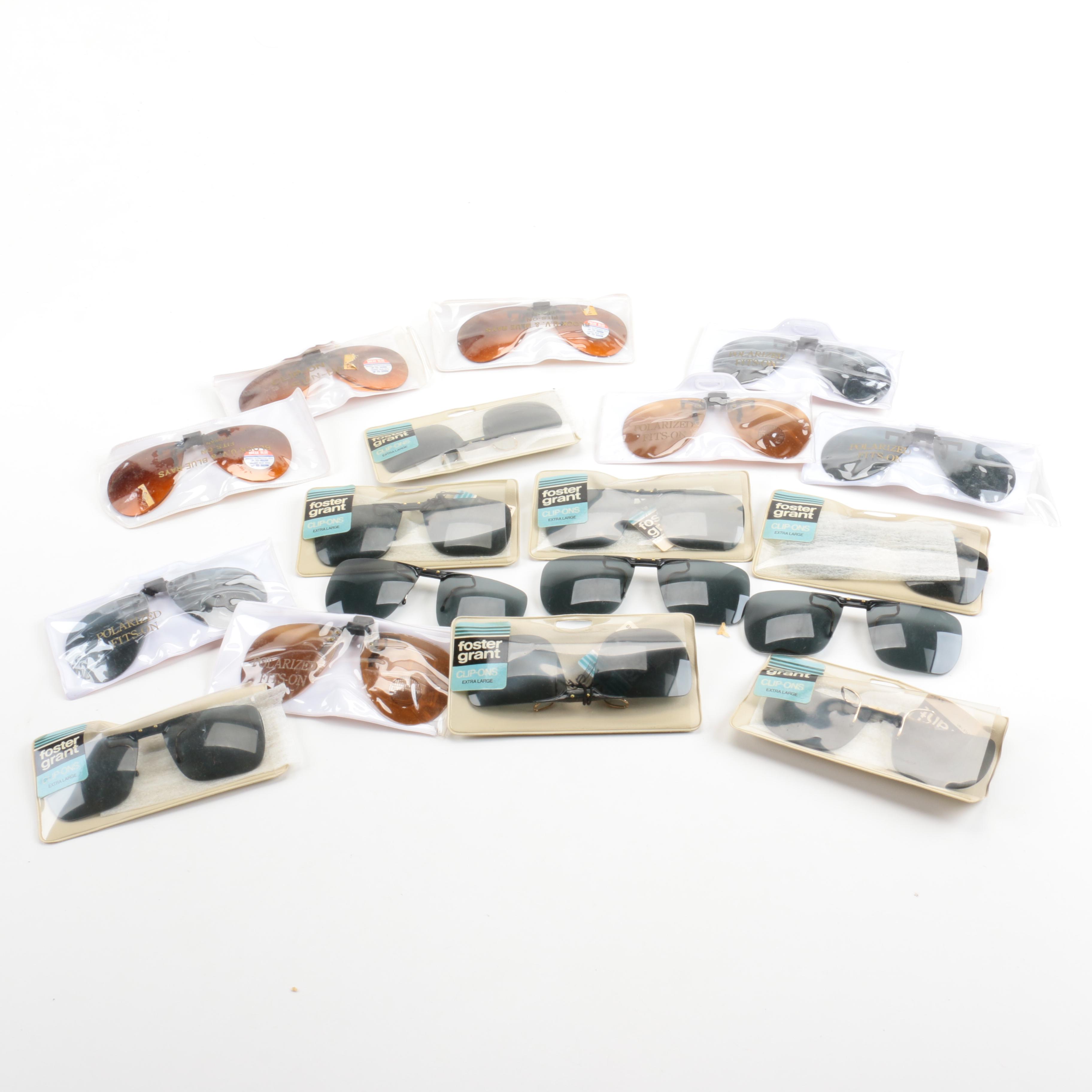 Assortment of Sunglasses and Clip-On Shades