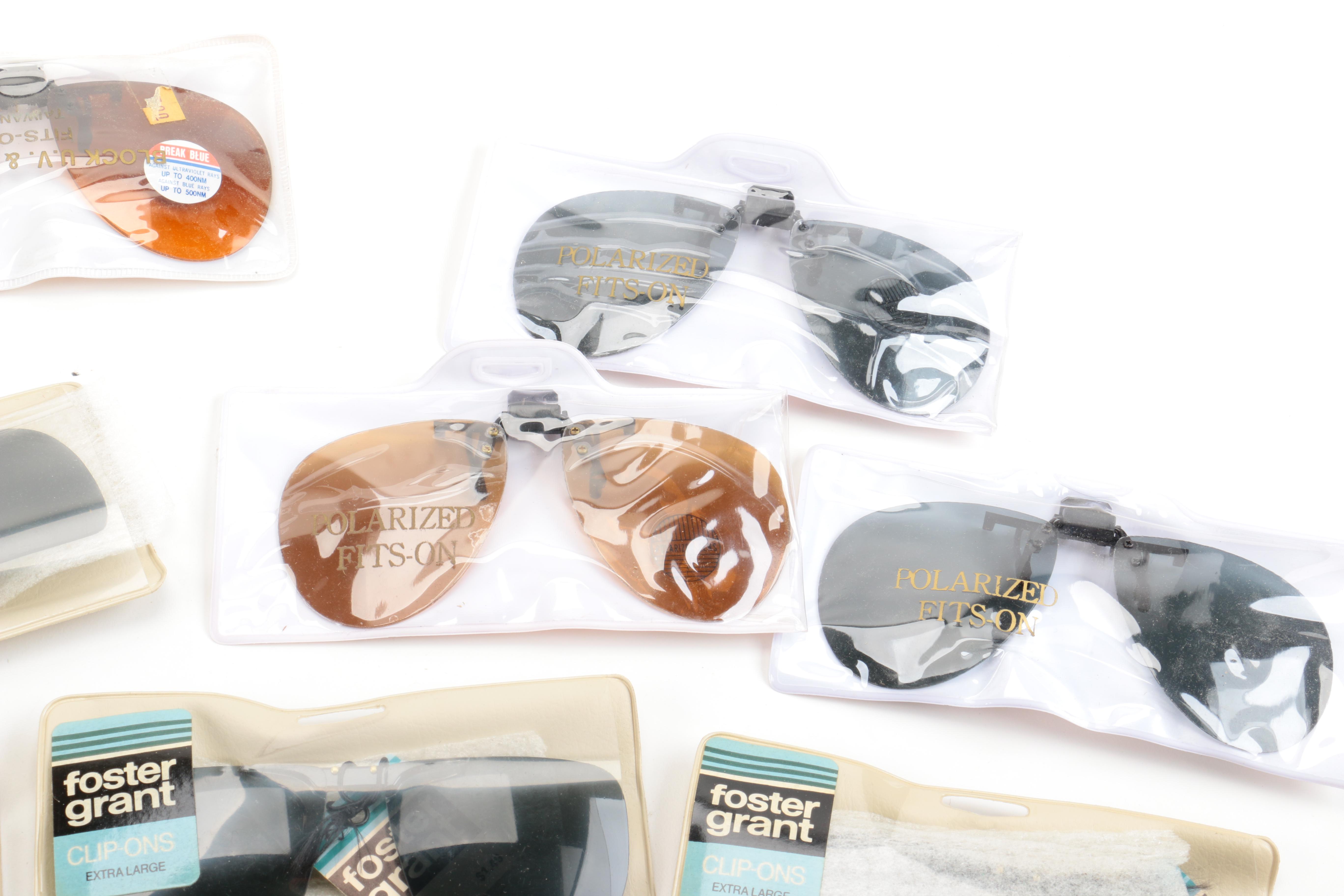 Assortment of Sunglasses and Clip-On Shades
