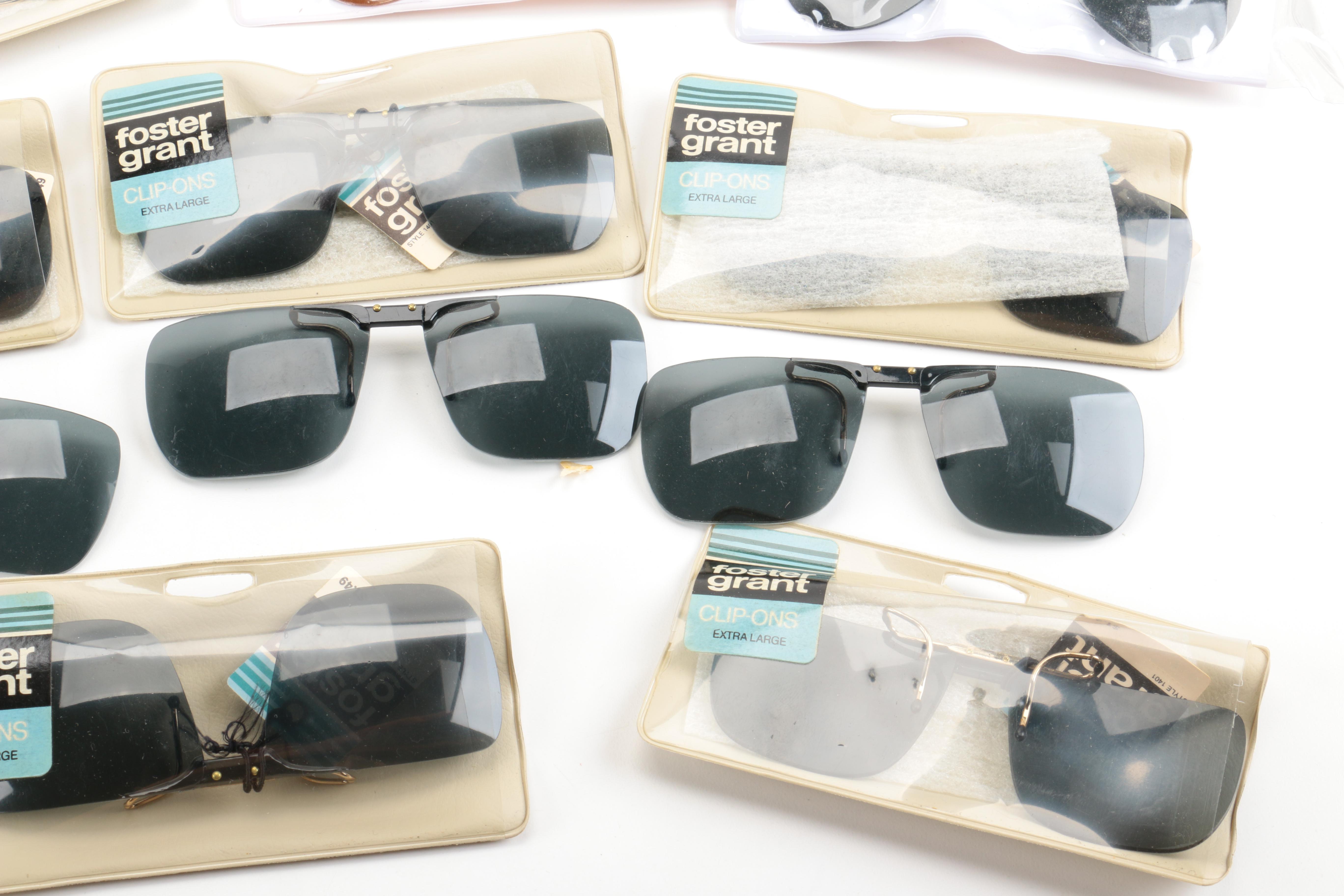 Assortment of Sunglasses and Clip-On Shades