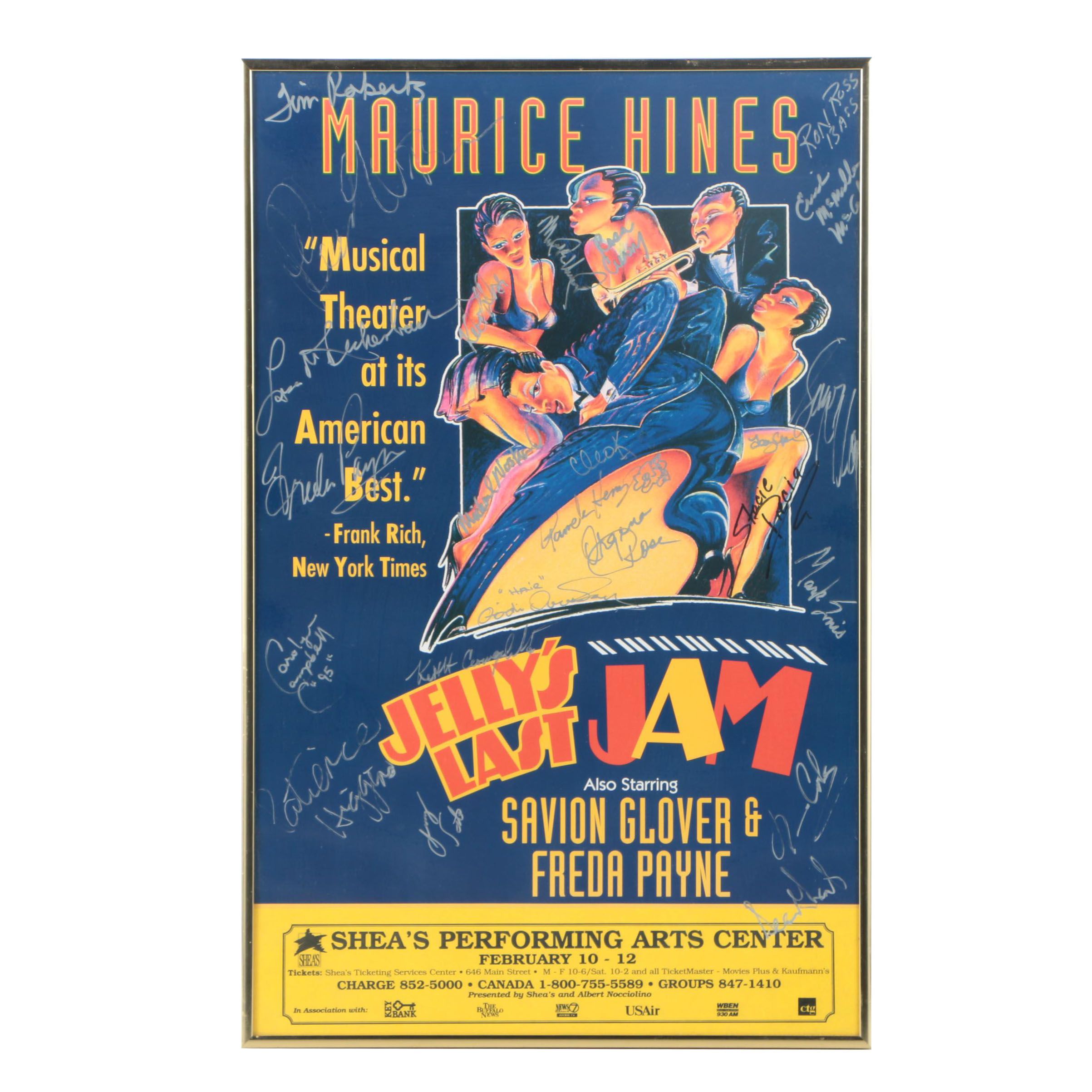 Cast-Autographed "Jelly's Last Jam" Theater Poster