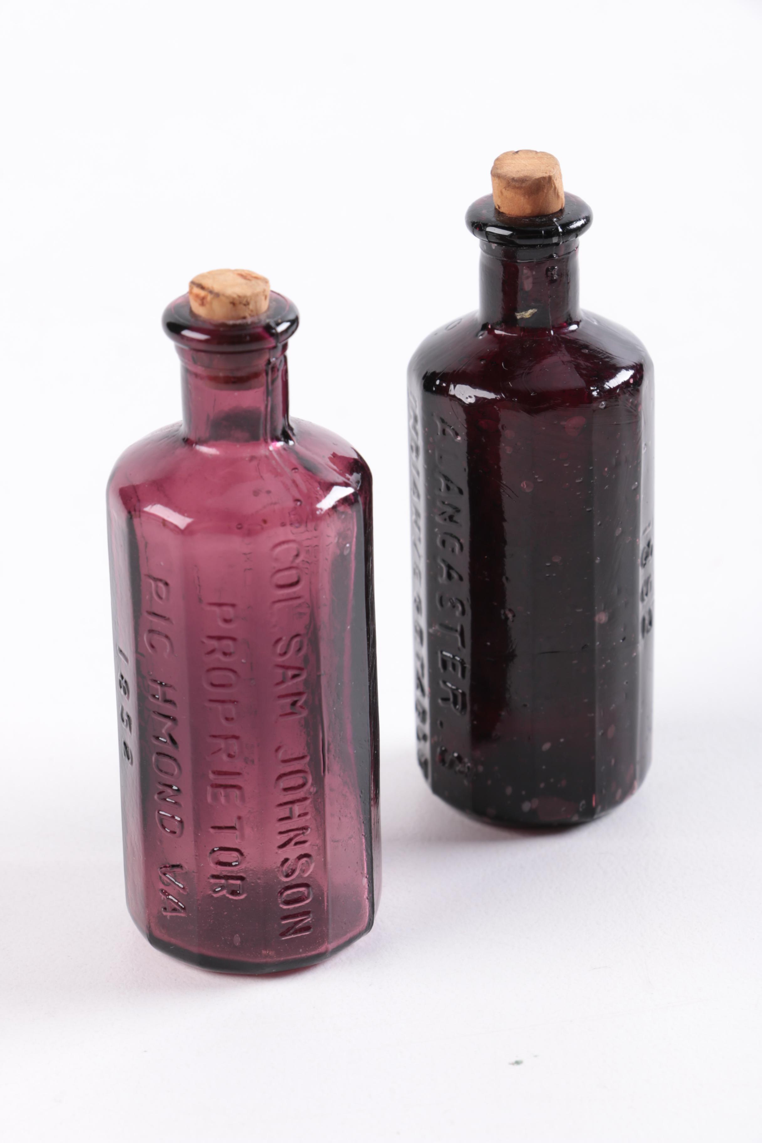 Collection of Decorative Glass Bottles