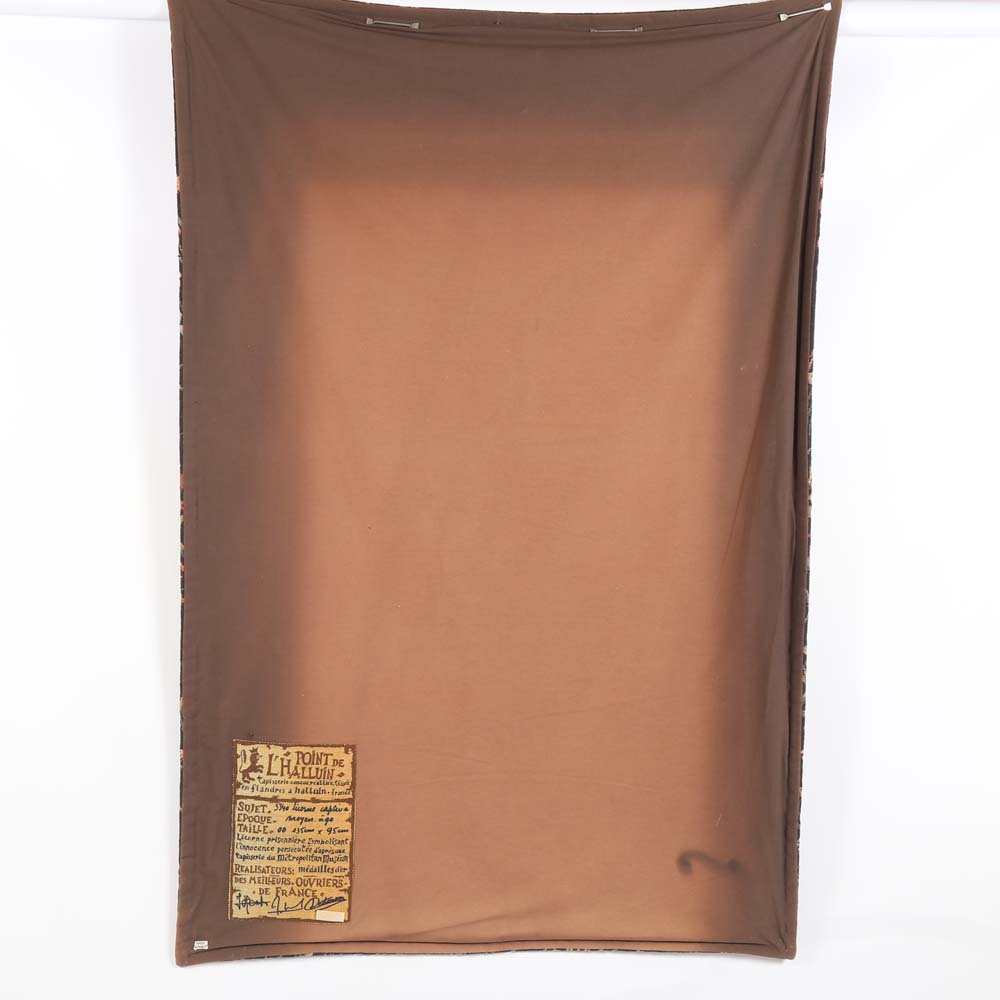 "Unicorn In Captivity" Handmade Reproduction Tapestry