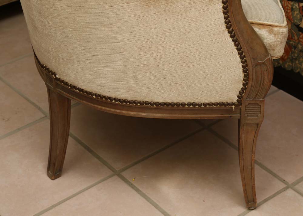 Upholstered Tub Chair with Needlepoint Seat