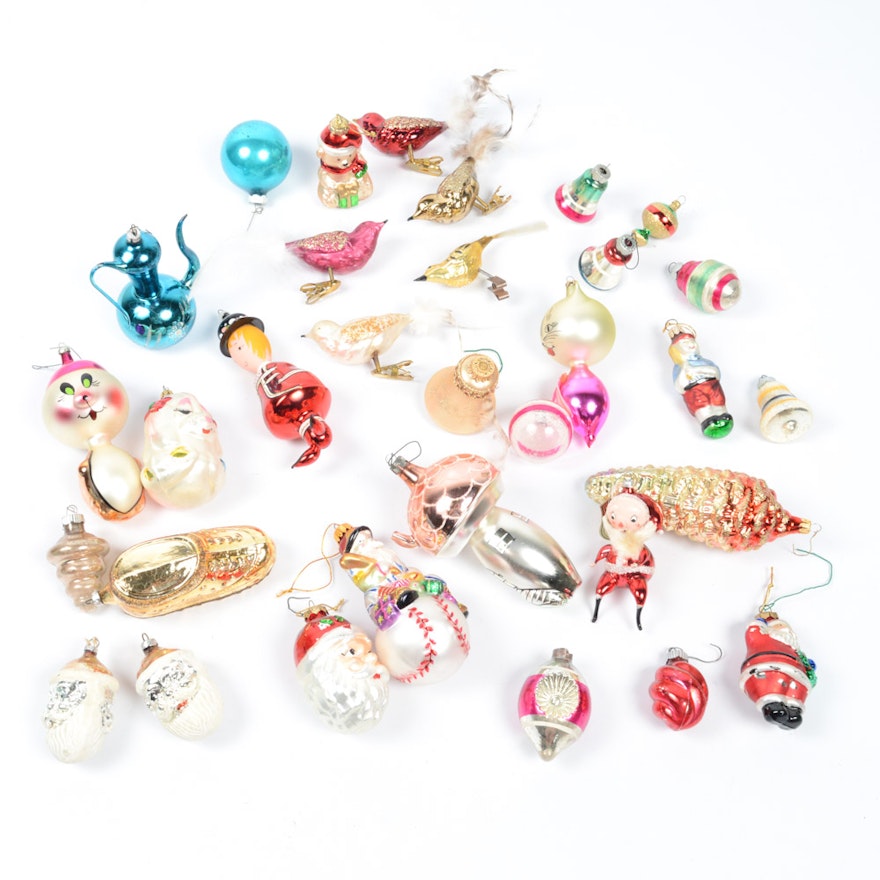 Vintage Glass Christmas Ornaments