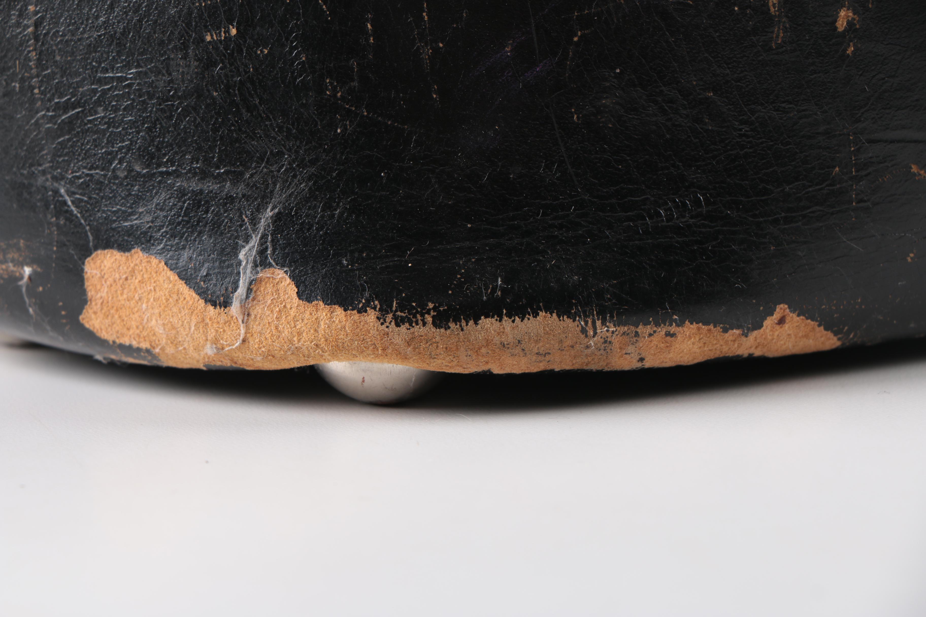 Vintage Leather Doctor's Bag With Blood Pressure Sleeves and Stethoscope