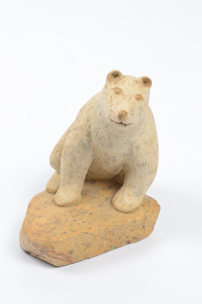 Loreene Henry Carved Soapstone Bear
