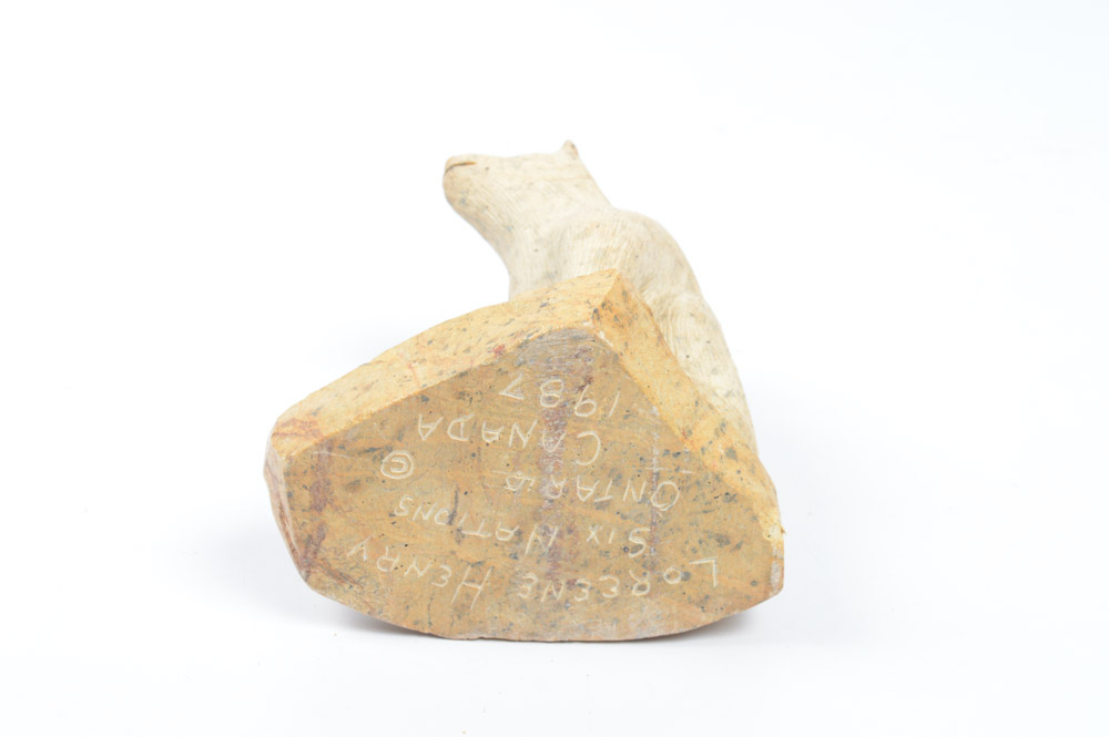 Loreene Henry Carved Soapstone Bear