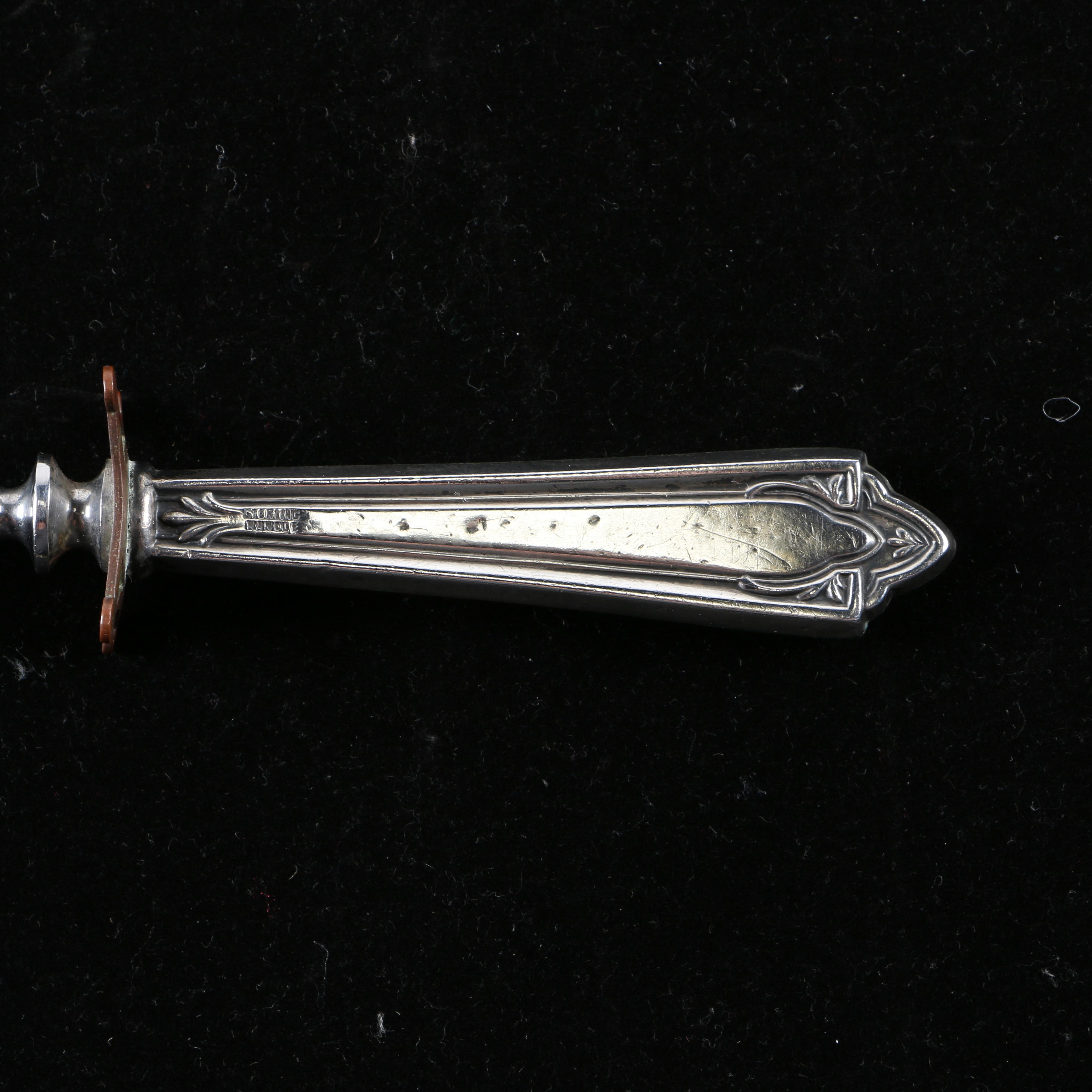 Frank M Whiting & Co Sterling Handled Carving Knife and a Sterling Handled Carving Fork