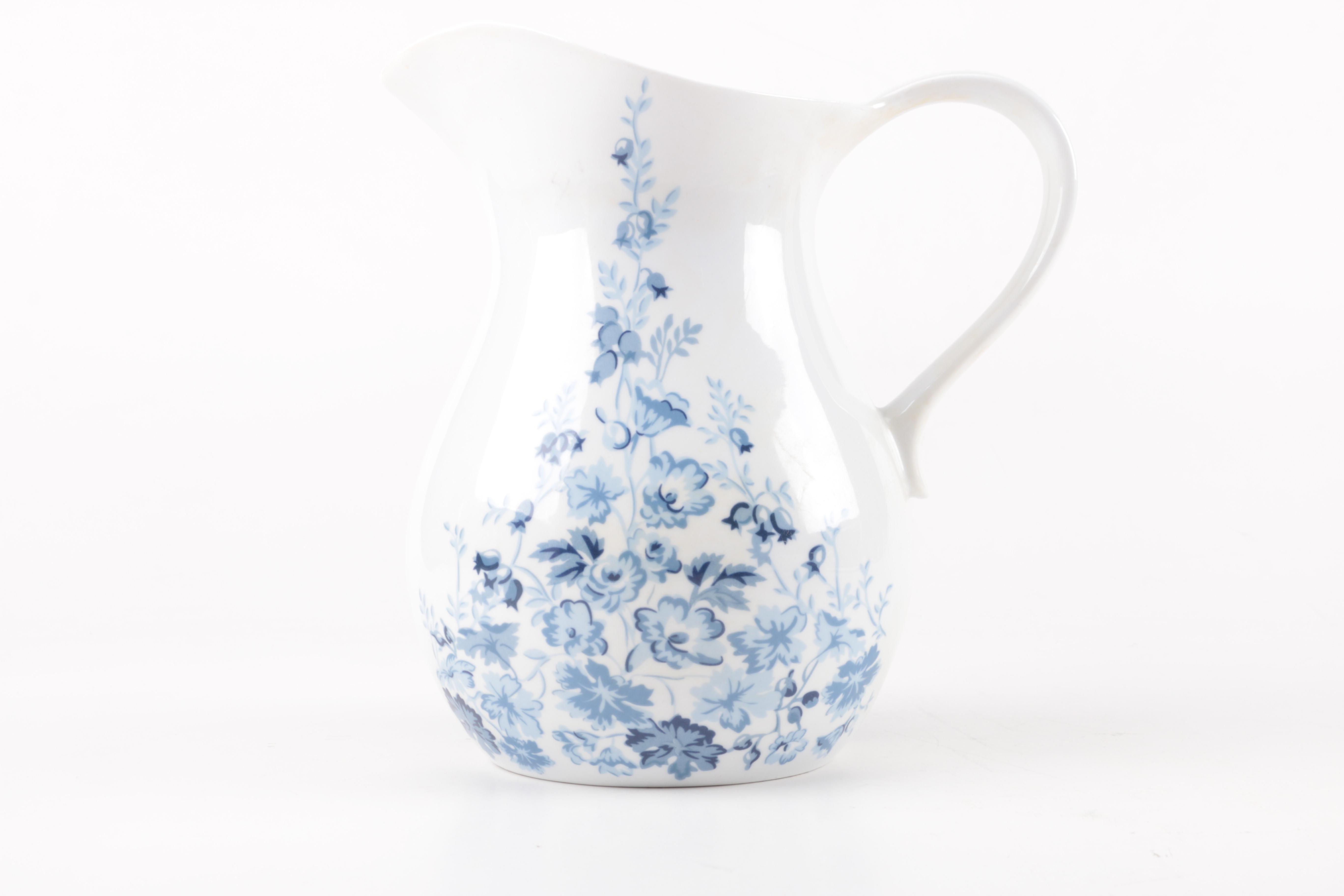 Laura Ashley "Sophia" Wash Basin and Pitcher Set