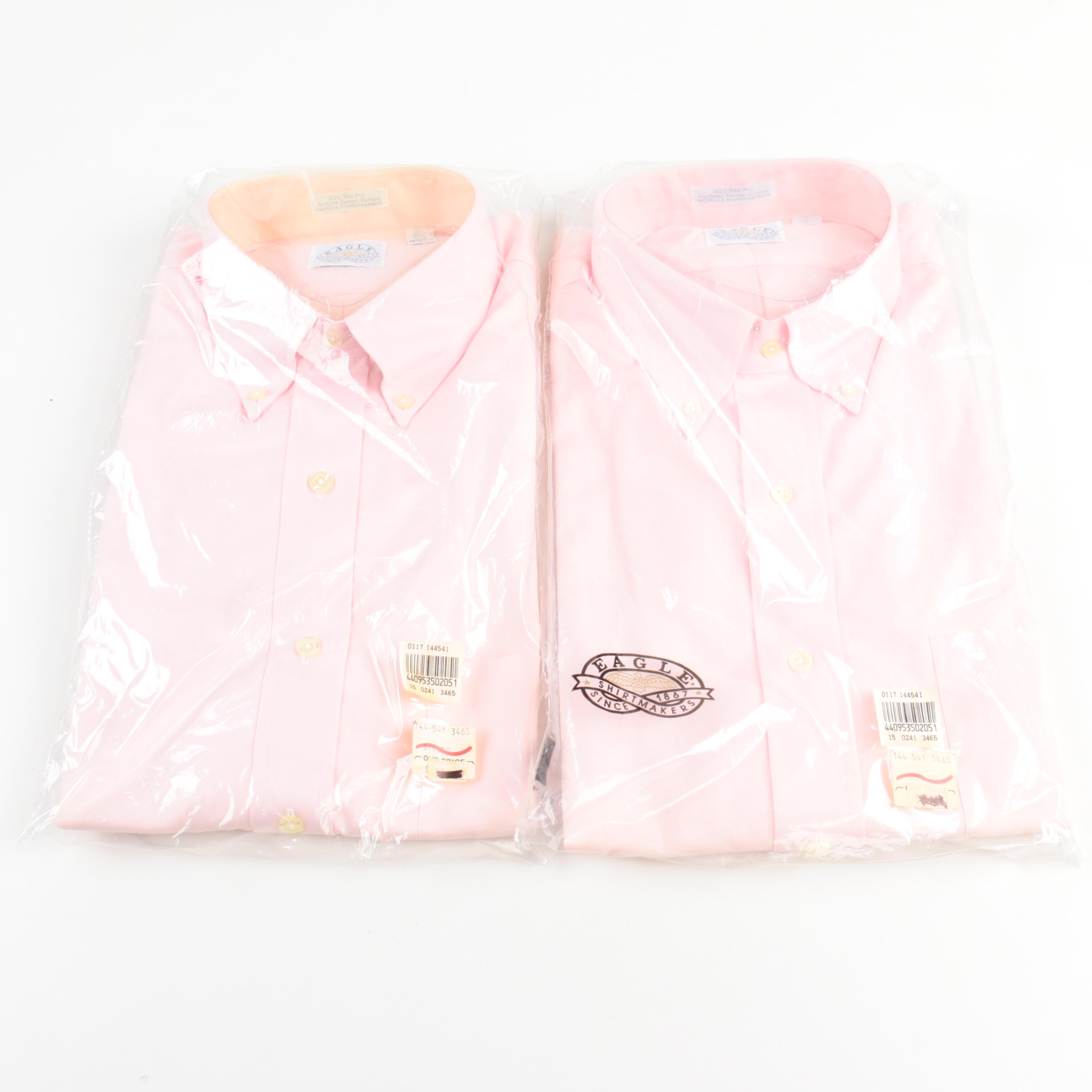 Assortment of Men's Button Shirts Including Izod and Eagle