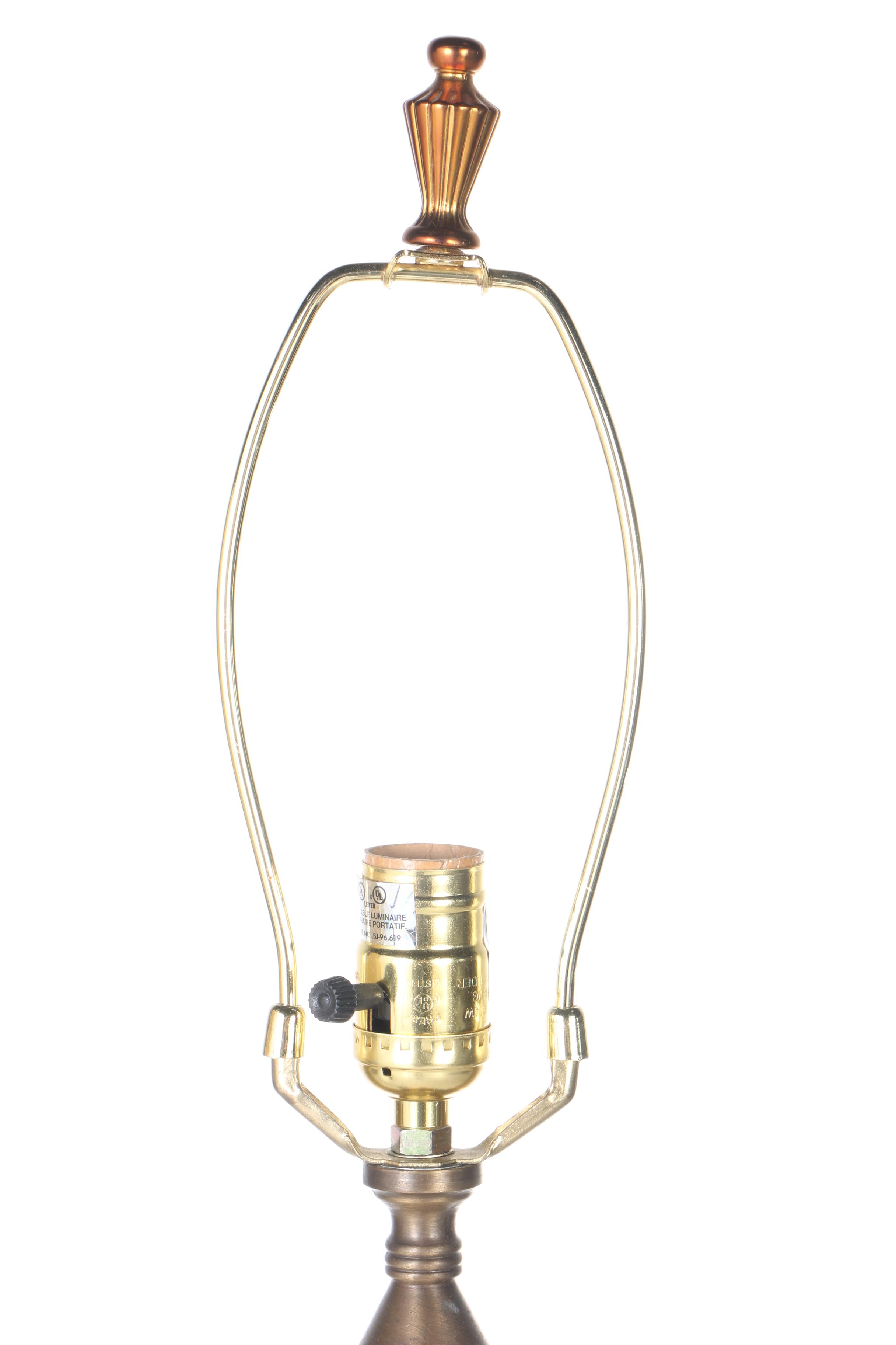 Gilded Wood Floor Lamps and Decorative Shades