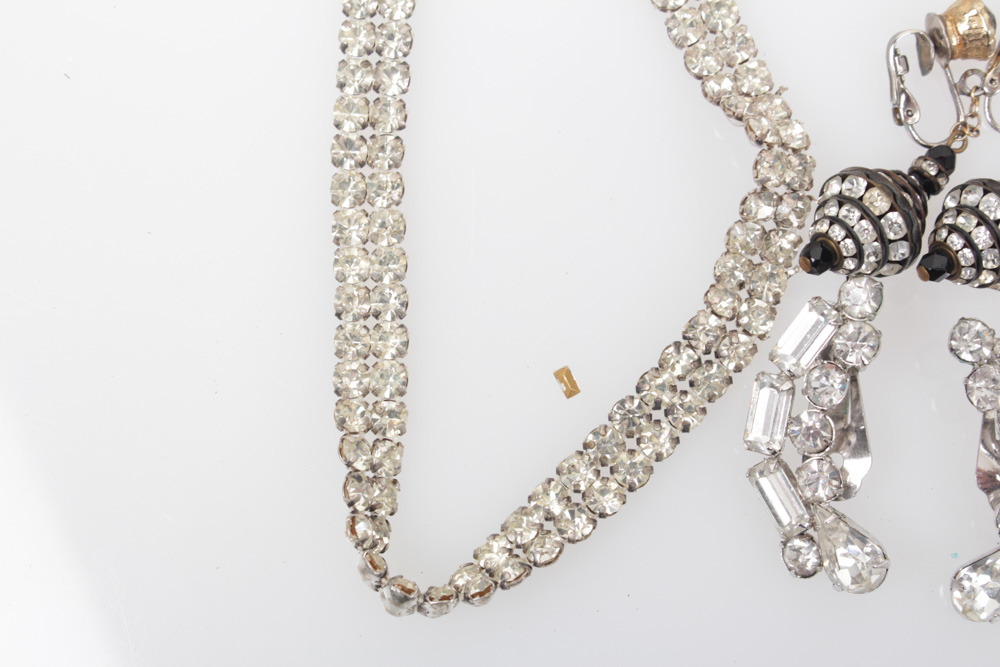 Vintage Rhinestone and Costume Jewelry Variety