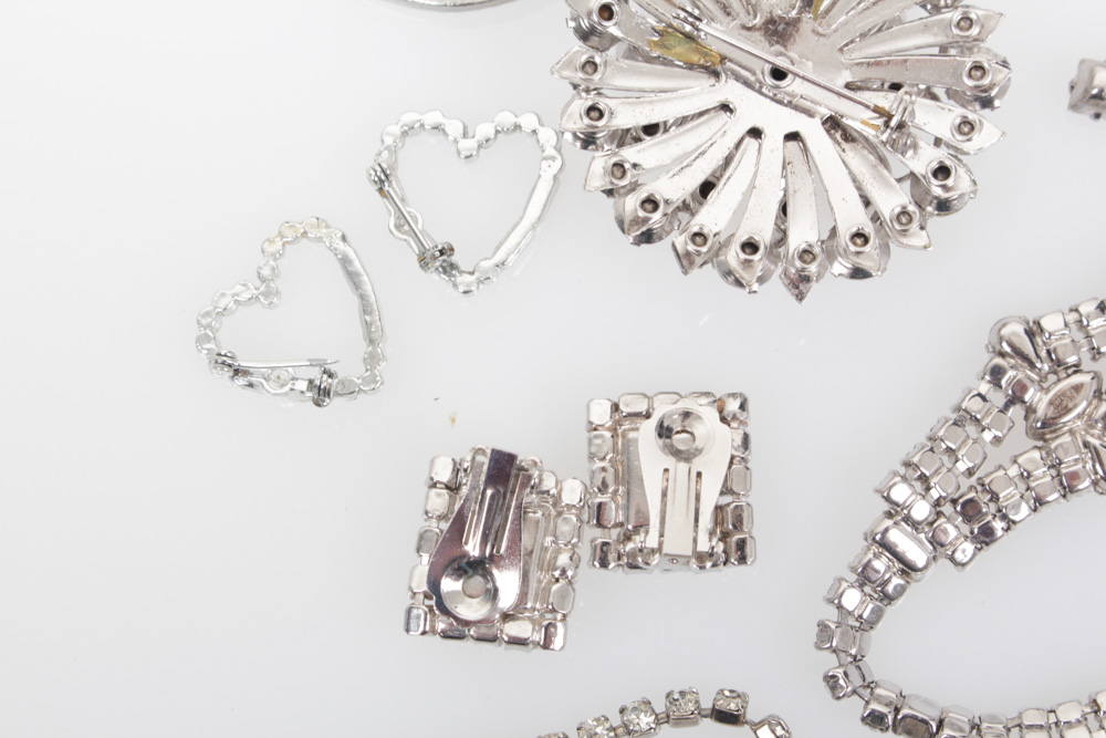 Vintage Rhinestone and Costume Jewelry Variety