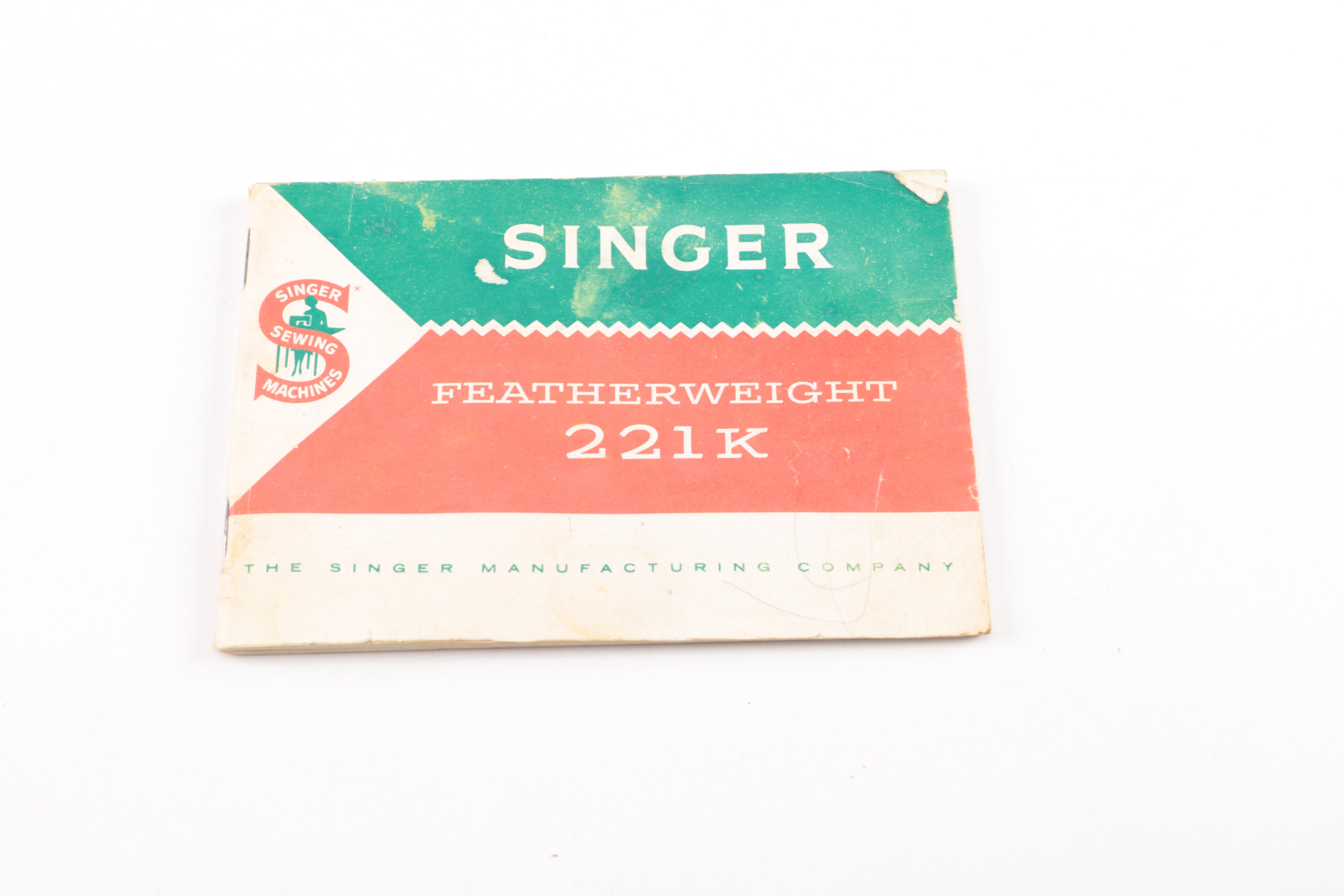 Circa 1950 Singer Featherweight 221K Sewing Machine