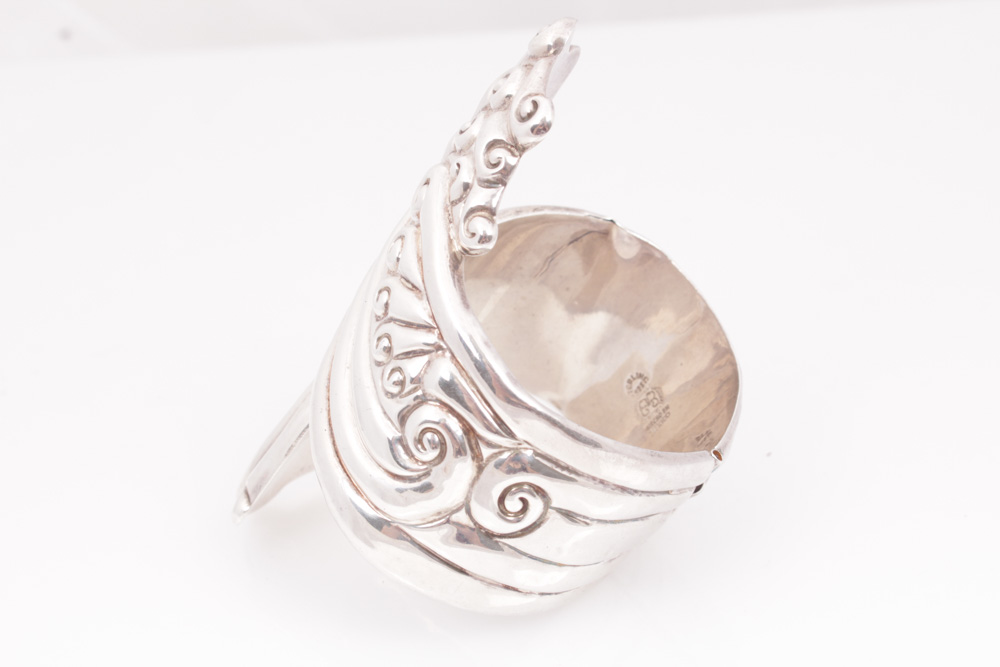 Sterling Silver Hinged Bangle