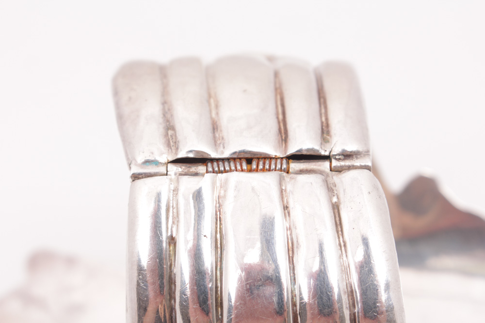 Sterling Silver Hinged Bangle