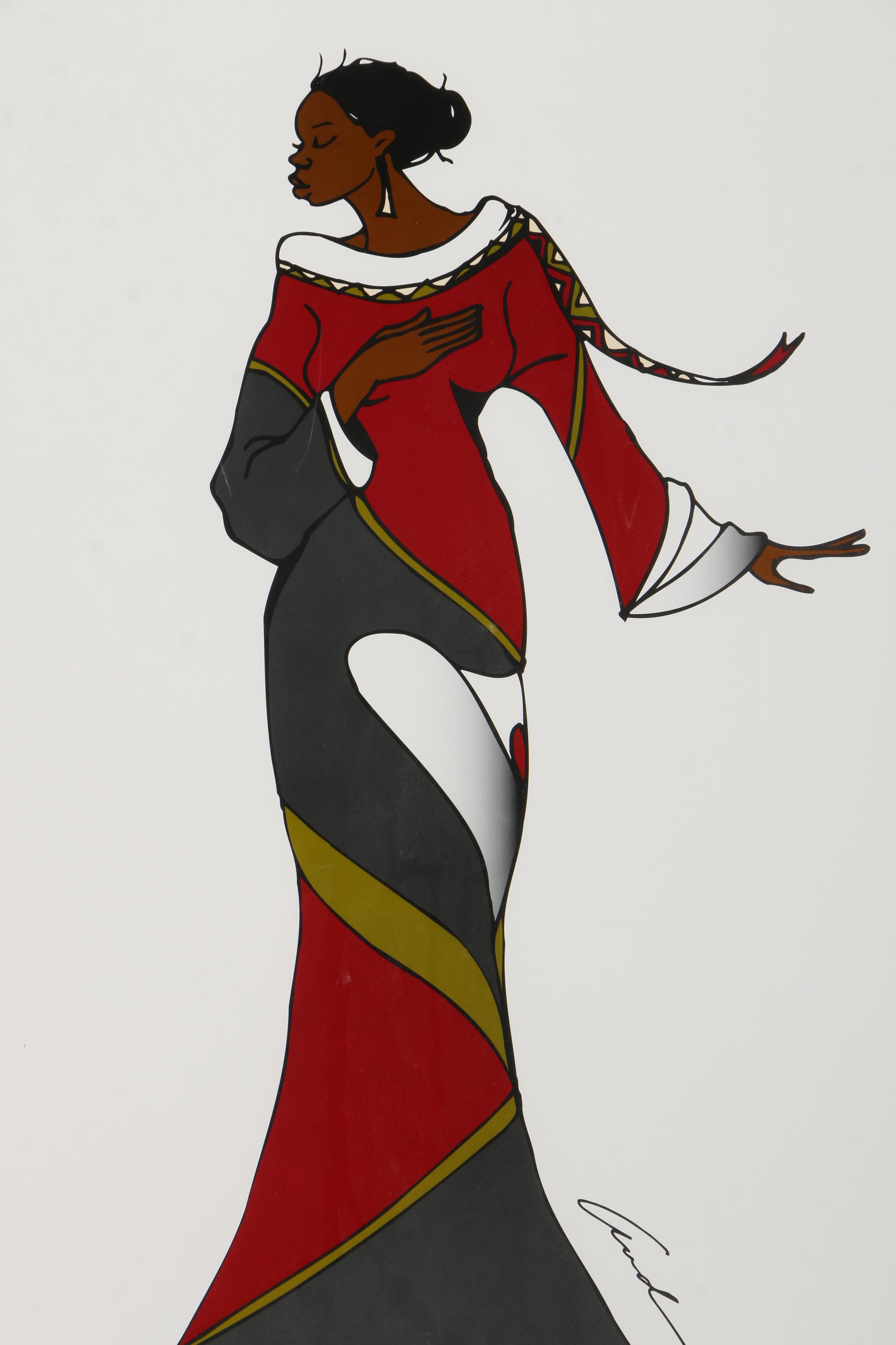 Andre Thompson Limited Edition Offset Lithograph "This Too Shall Pass"