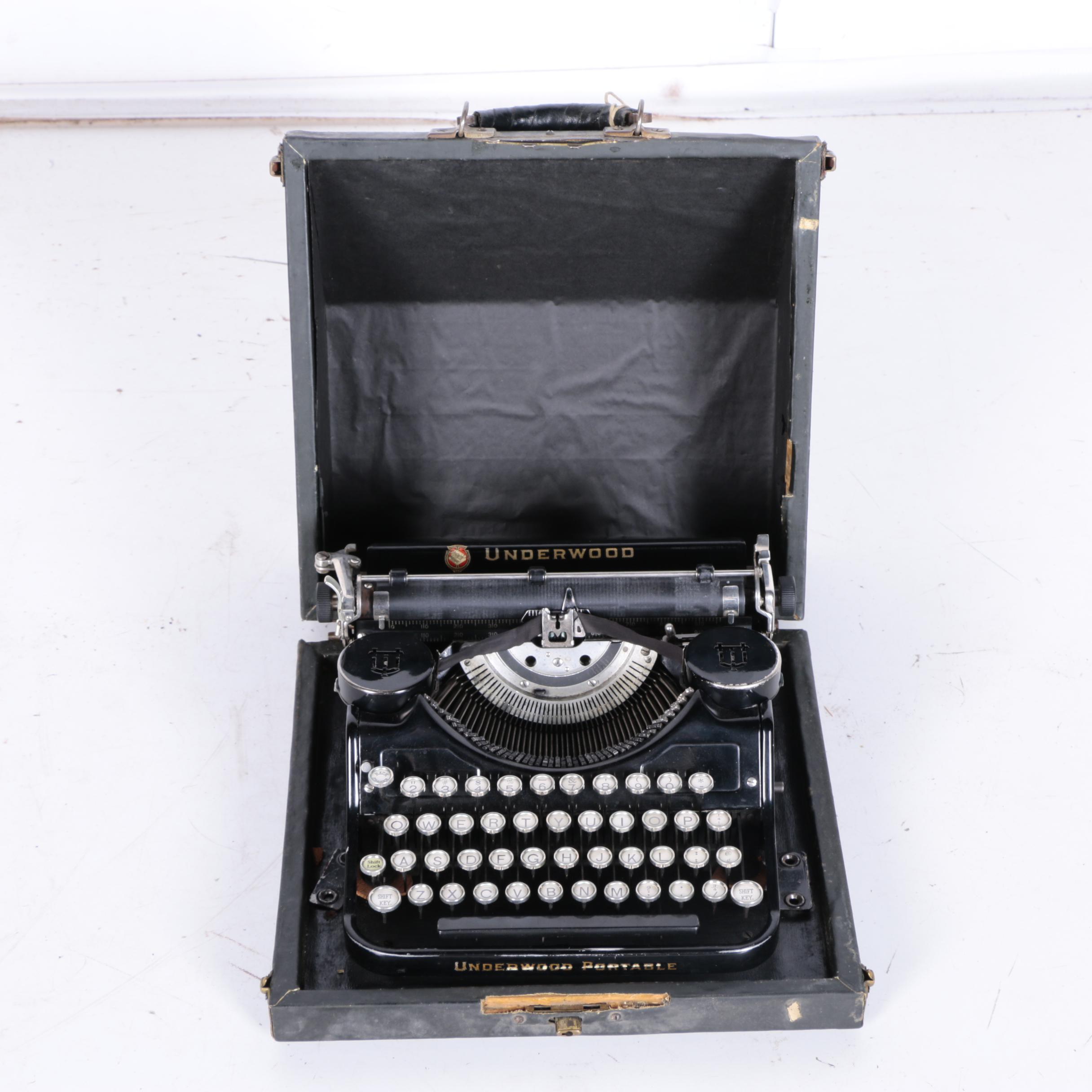 Smith-Carona and Underwood Traveling Typewriters