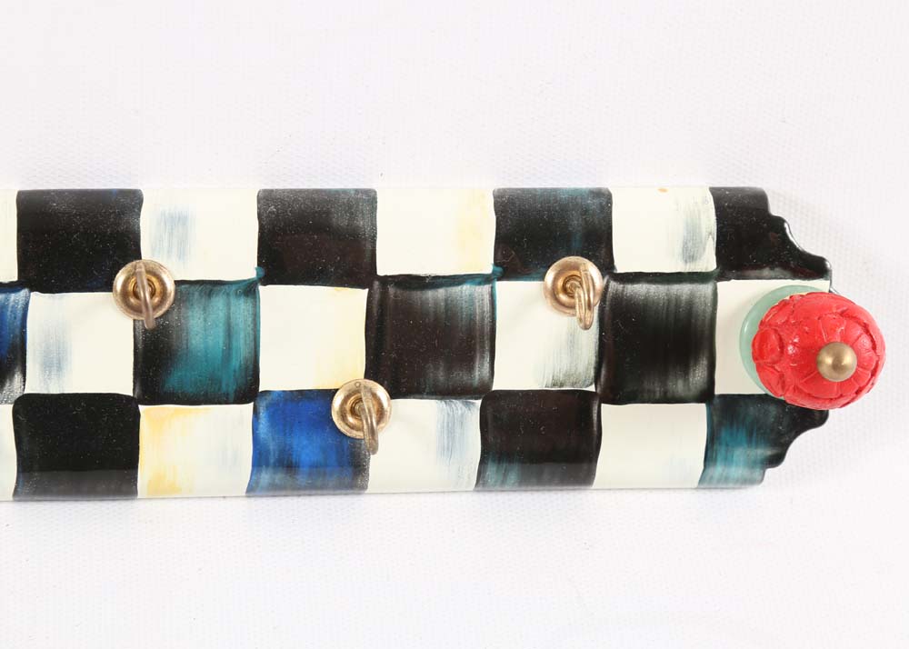 MacKenzie-Childs "Courtly Check" Wall Hook