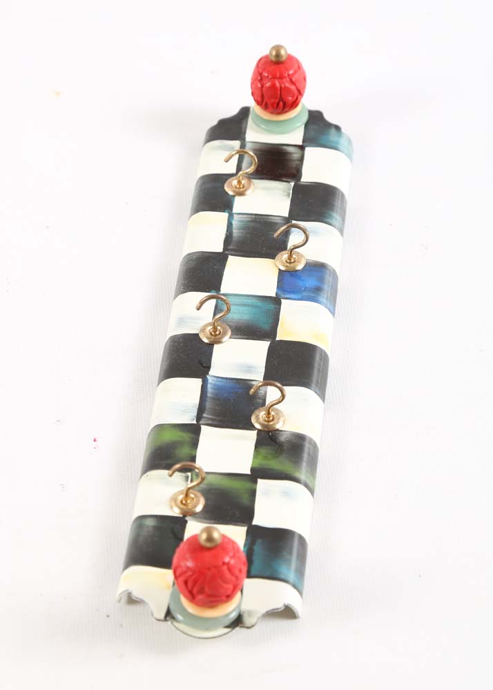 MacKenzie-Childs "Courtly Check" Wall Hook