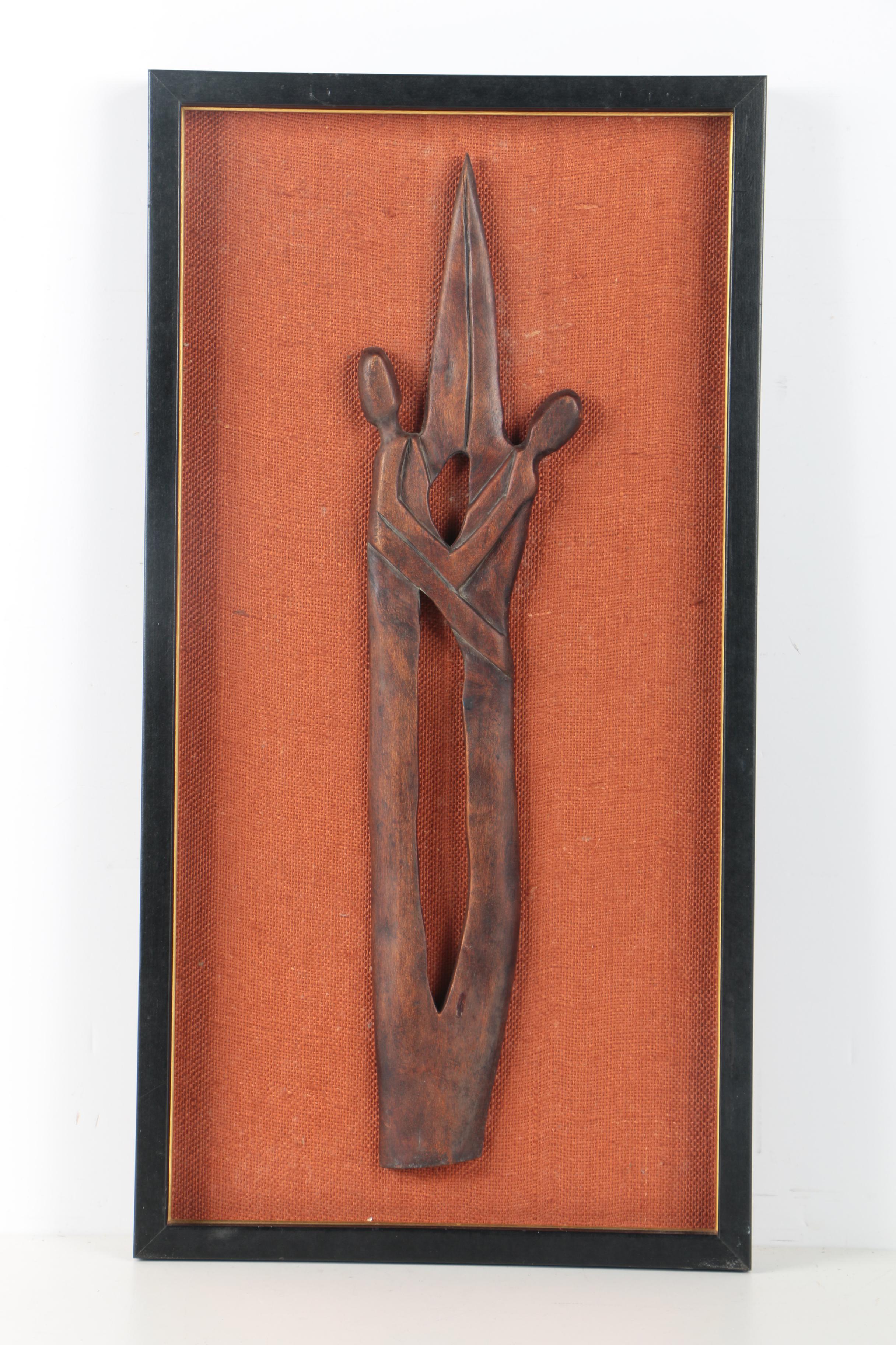 Haitian Wood Carvings of Romantic Couples