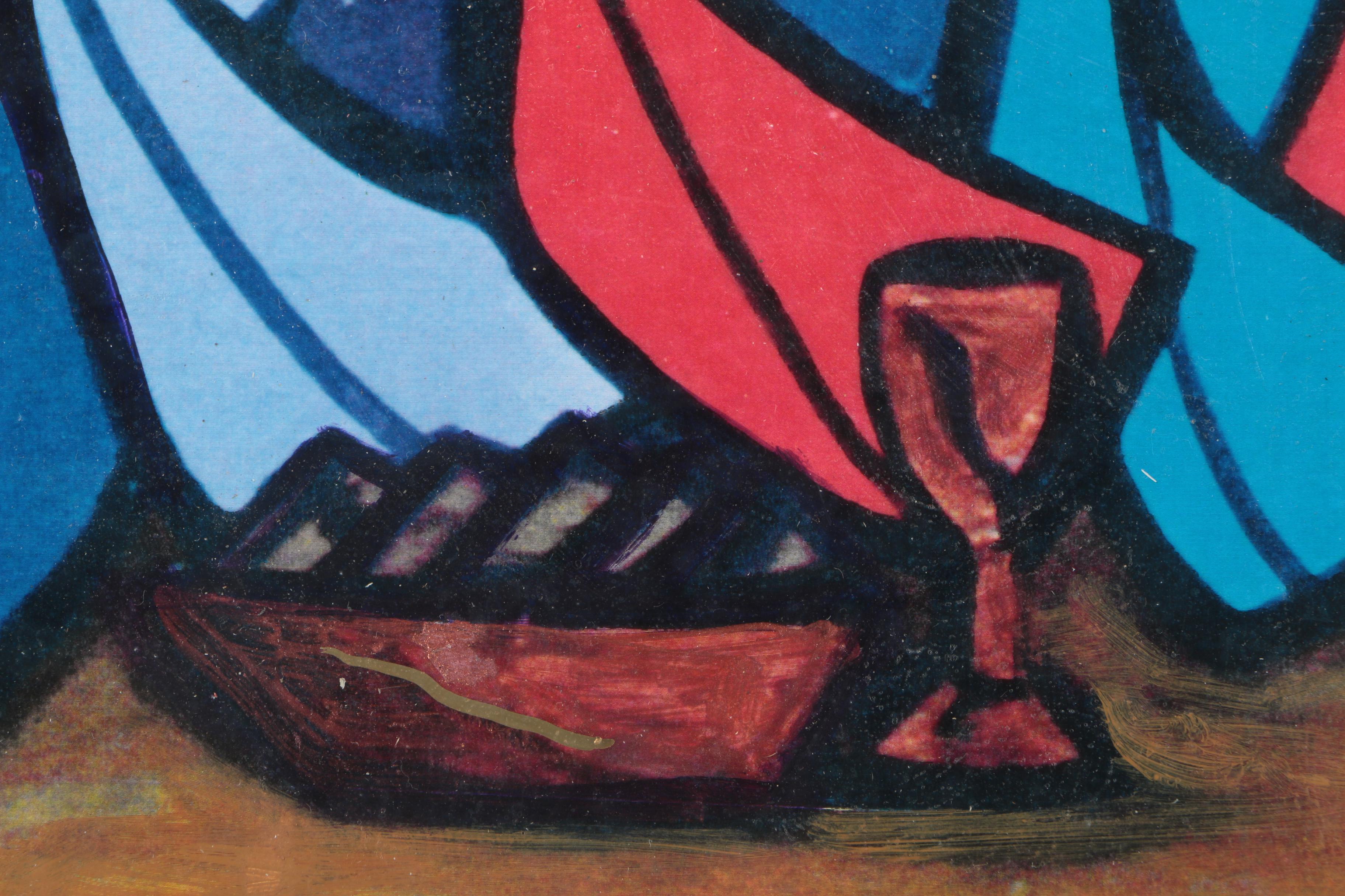 Sam D. Burston Giclee Print on Paper "Sacred Meal"