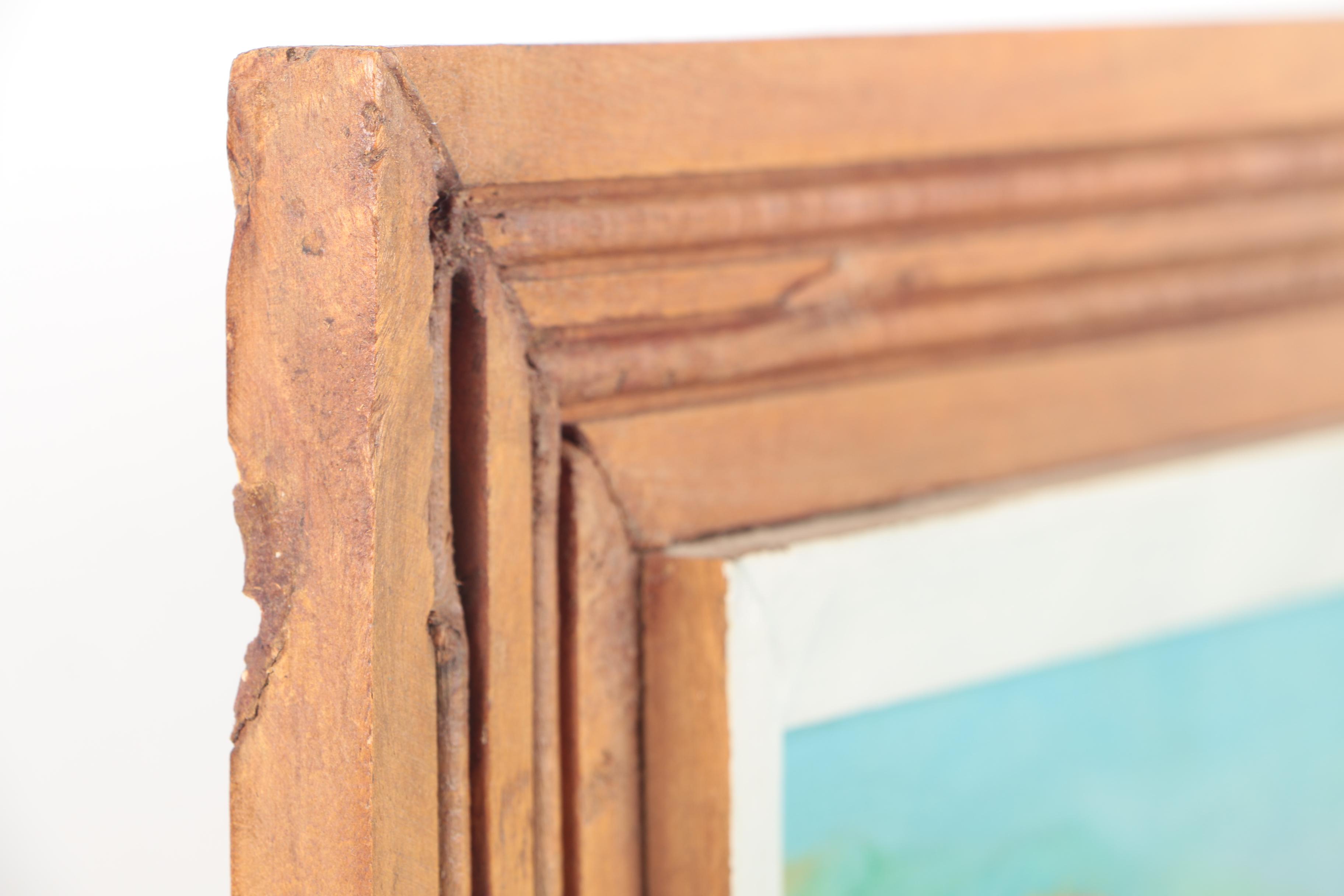 Signed Acrylic Painting on Canvas of a Caribbean Marketplace