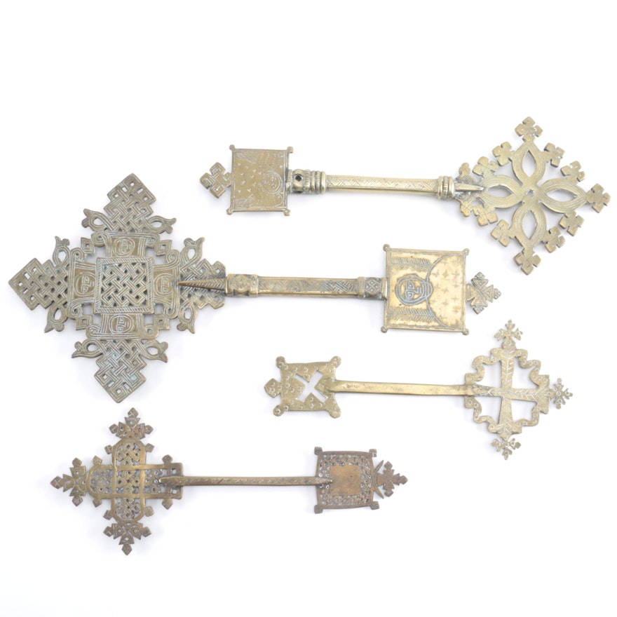 Assortment of Coptic Christian Blessing Crosses