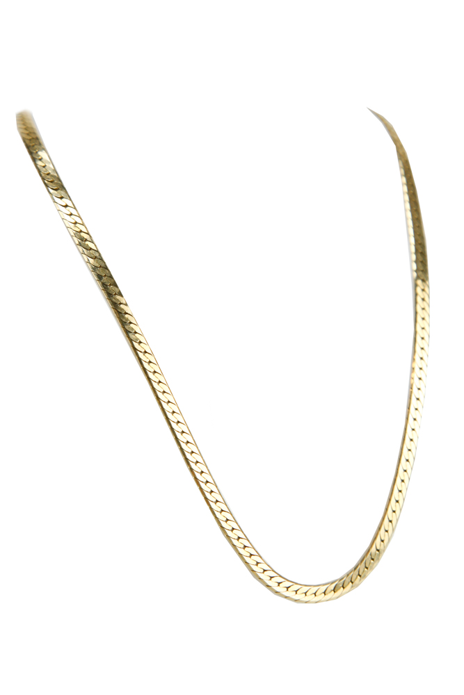 14K Yellow Gold Herringbone Chain
