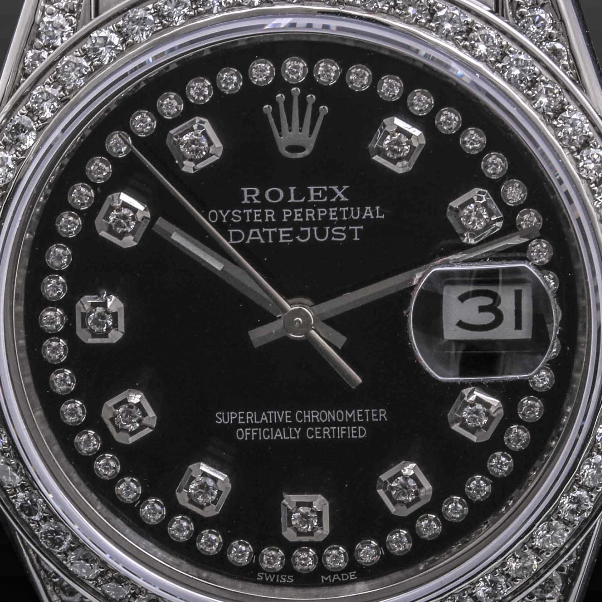 Stainless Steel 1.79 CTW Diamond Rolex Oyster Perpetual Datejust Watch