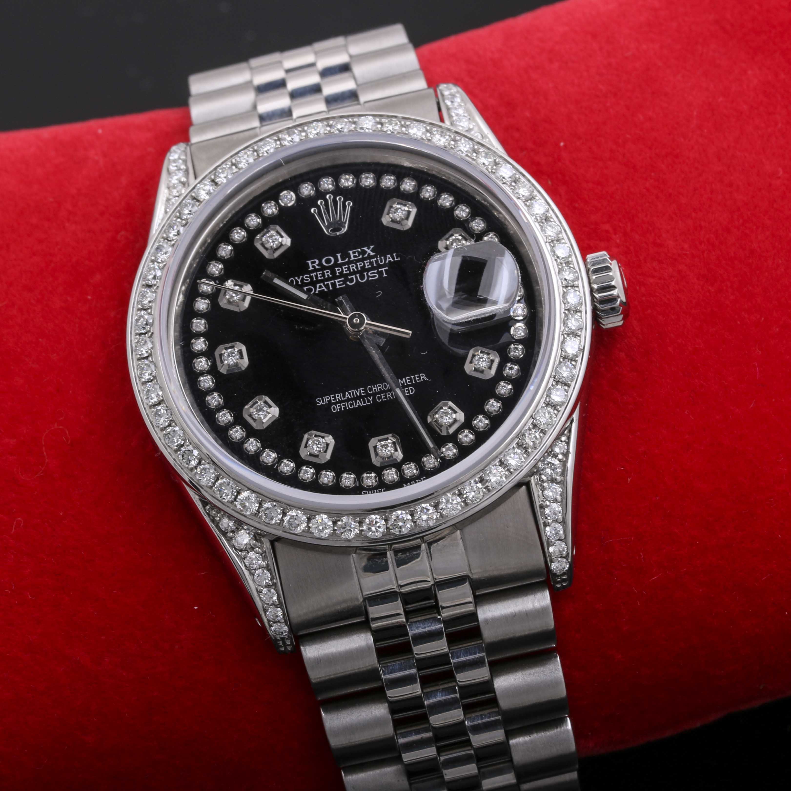 Stainless Steel 1.79 CTW Diamond Rolex Oyster Perpetual Datejust Watch