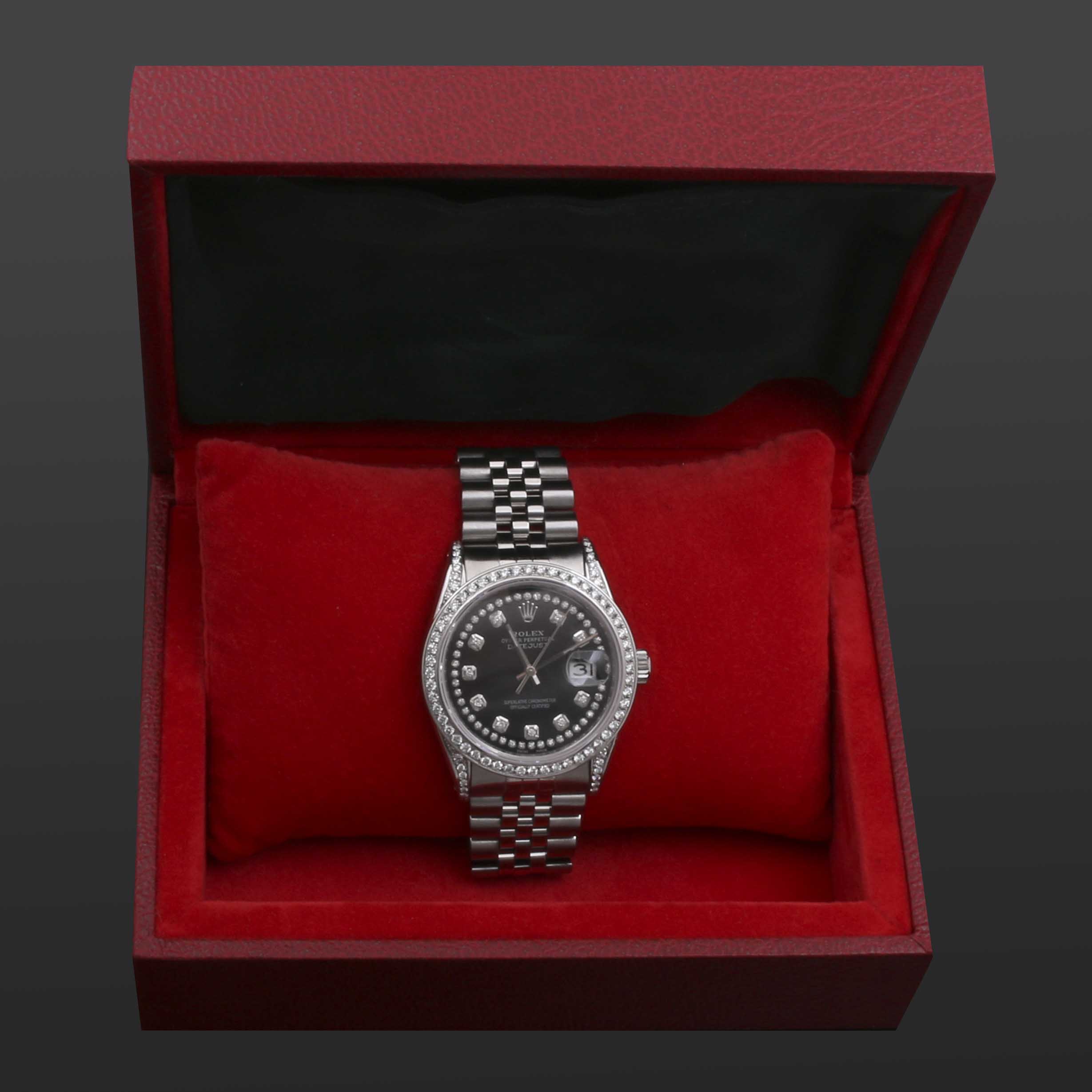 Stainless Steel 1.79 CTW Diamond Rolex Oyster Perpetual Datejust Watch