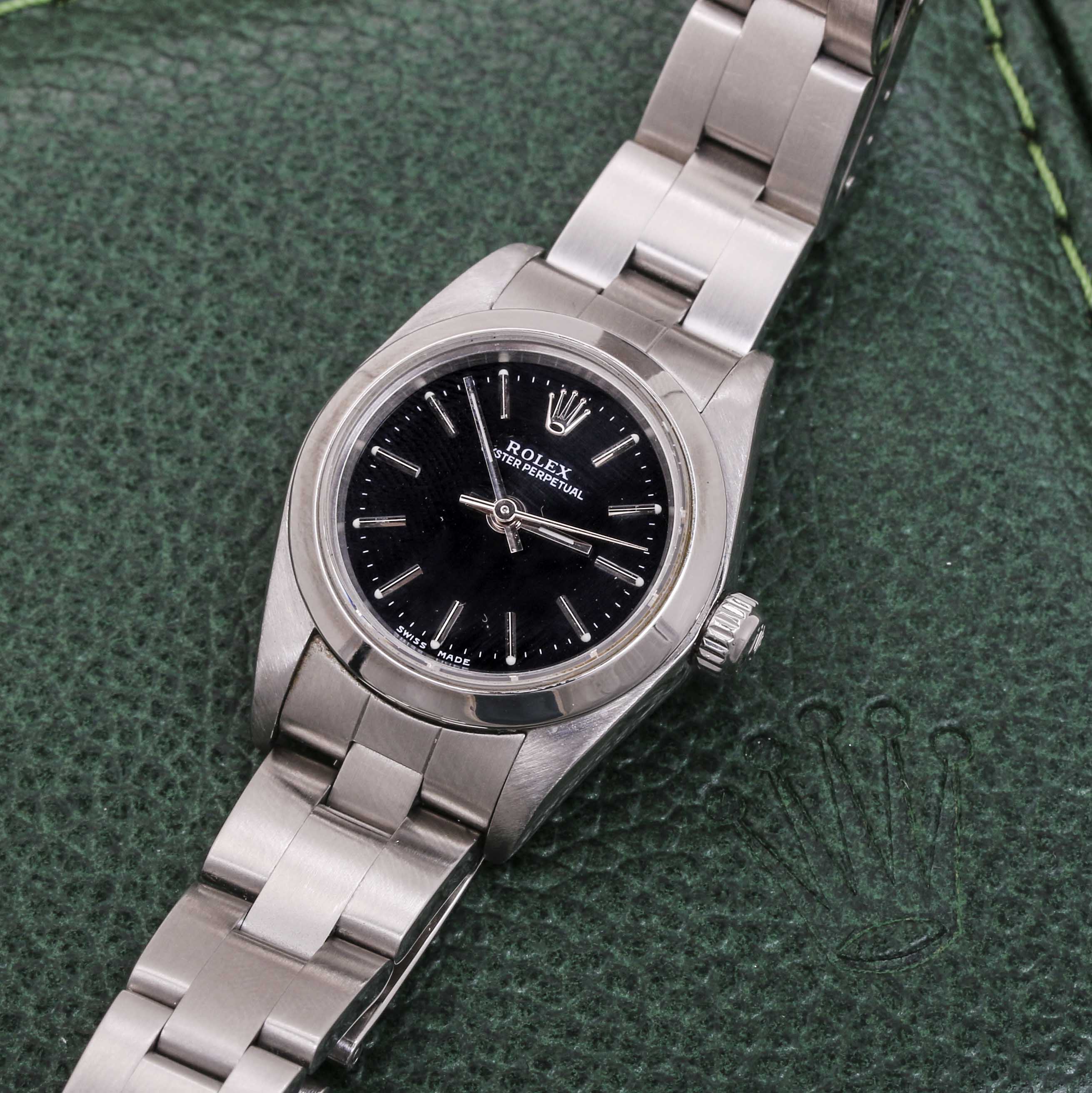 Stainless Steel Rolex Oyster Perpetual Watch
