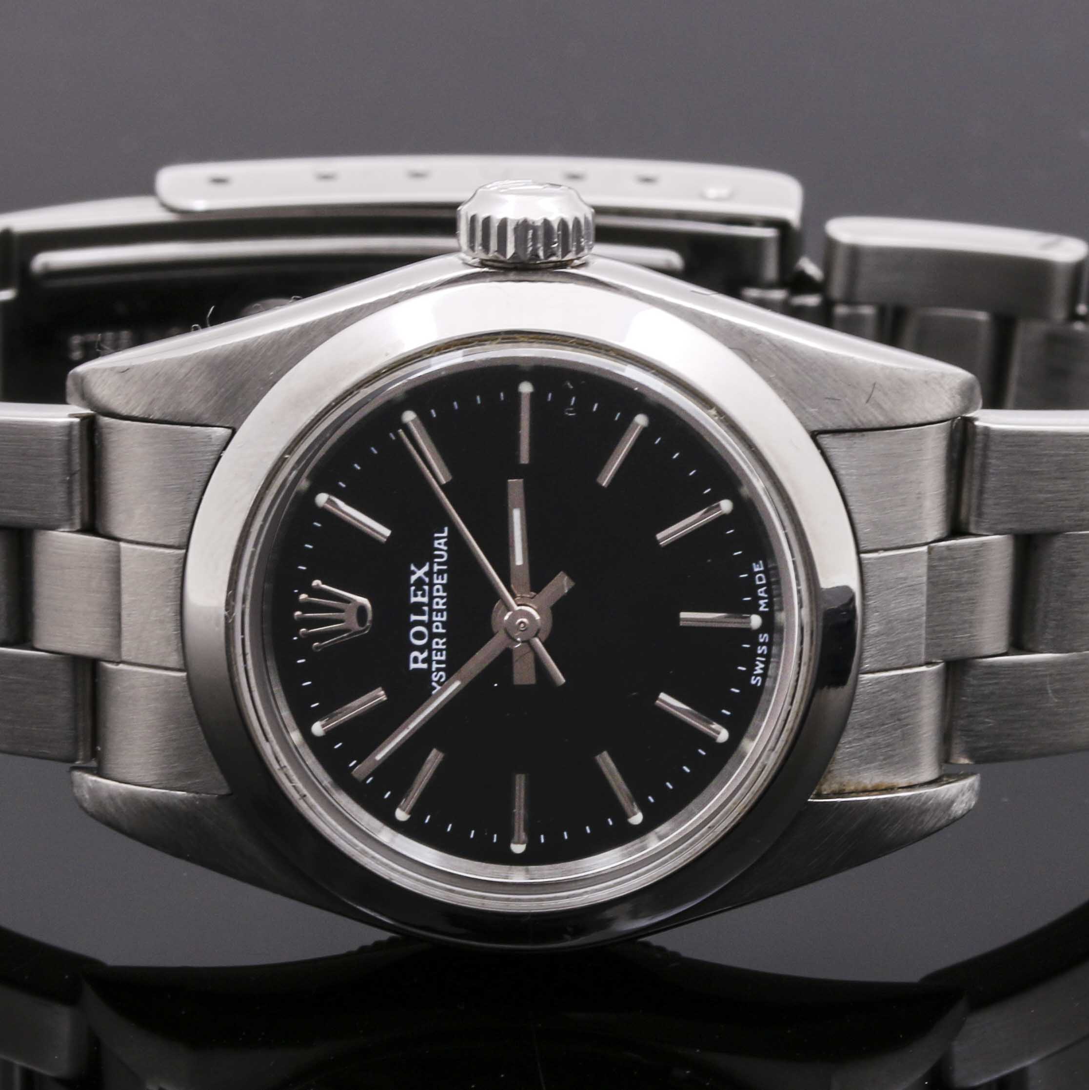 Stainless Steel Rolex Oyster Perpetual Watch