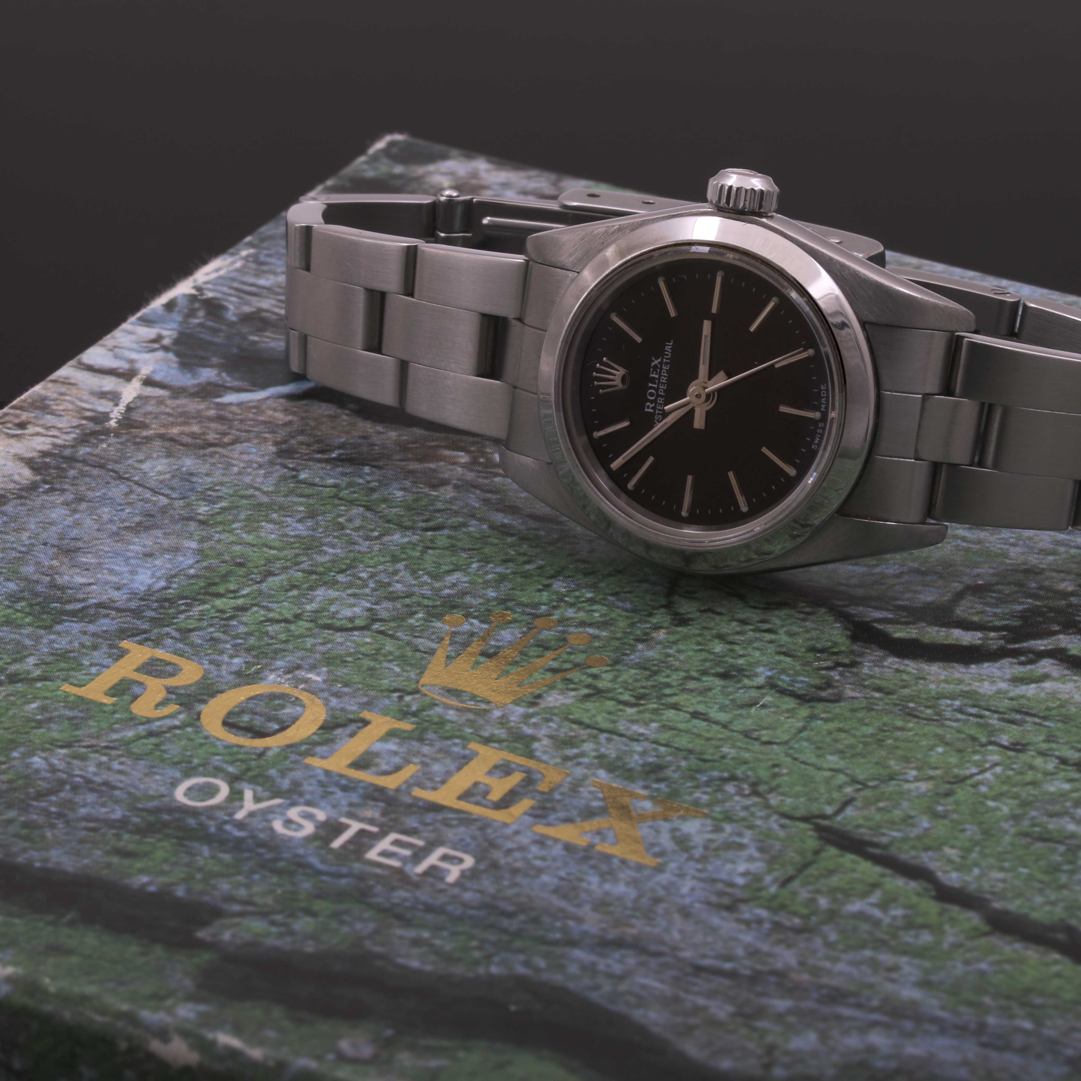 Stainless Steel Rolex Oyster Perpetual Watch