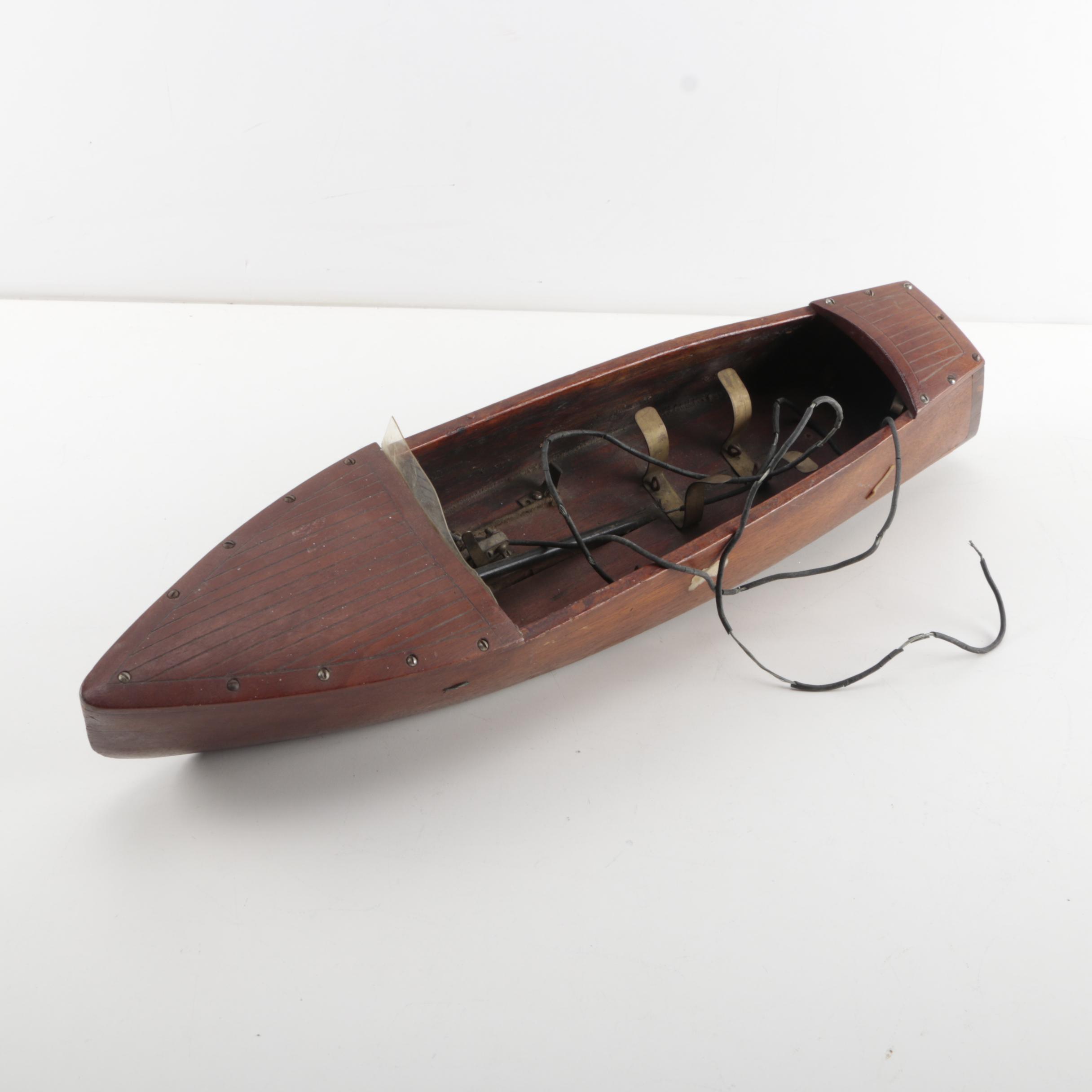 Vintage Electric Toy Boat