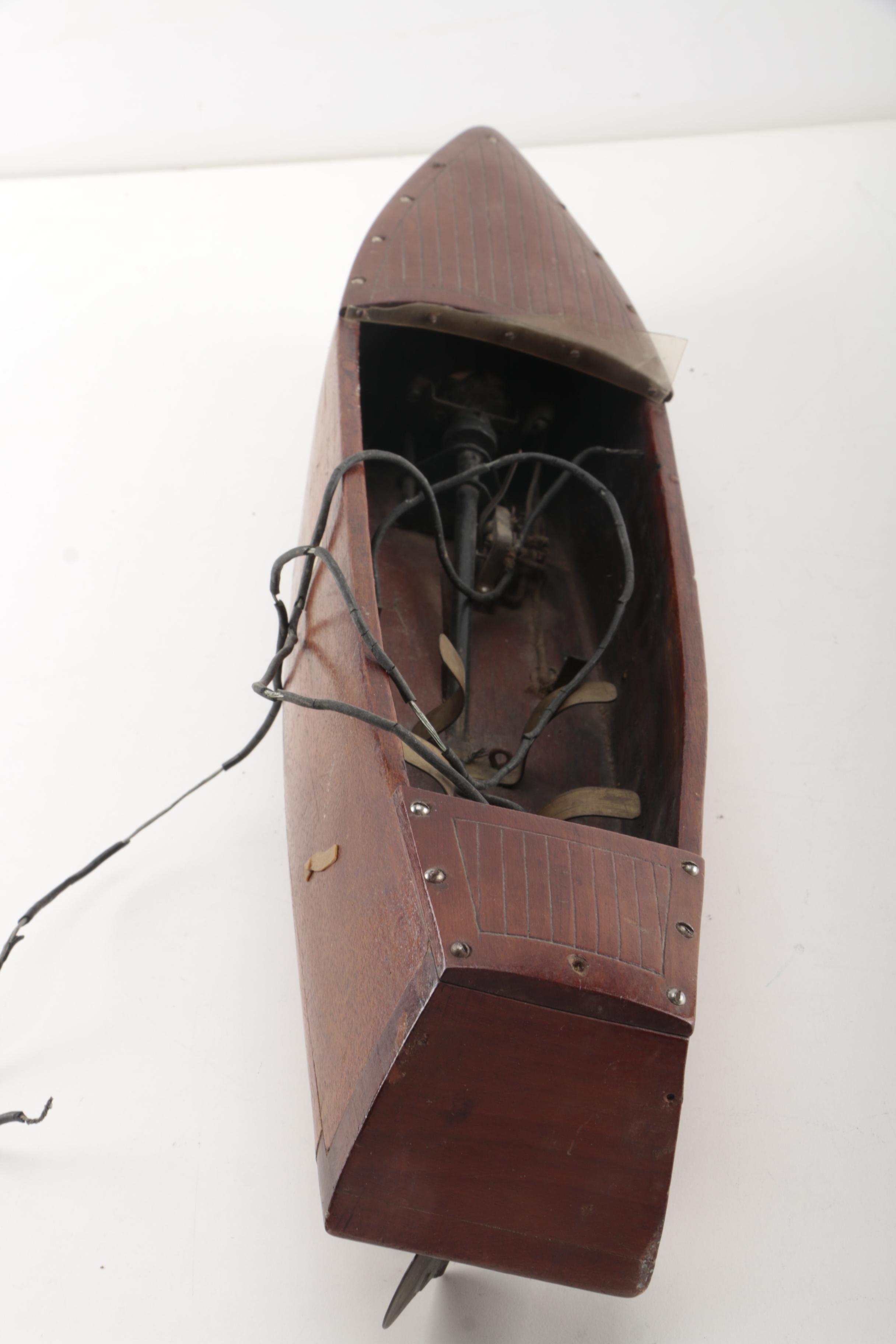 Vintage Electric Toy Boat