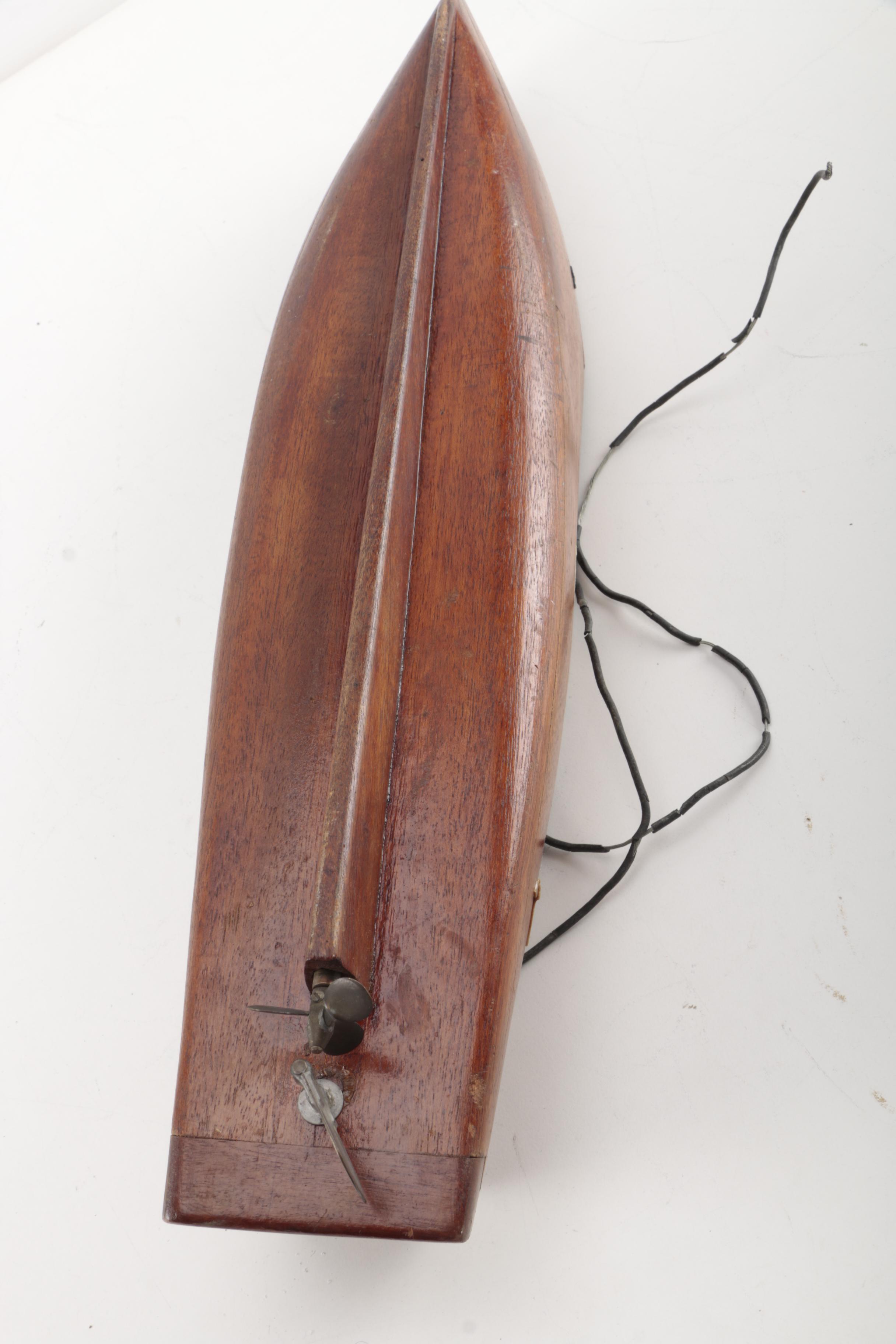 Vintage Electric Toy Boat