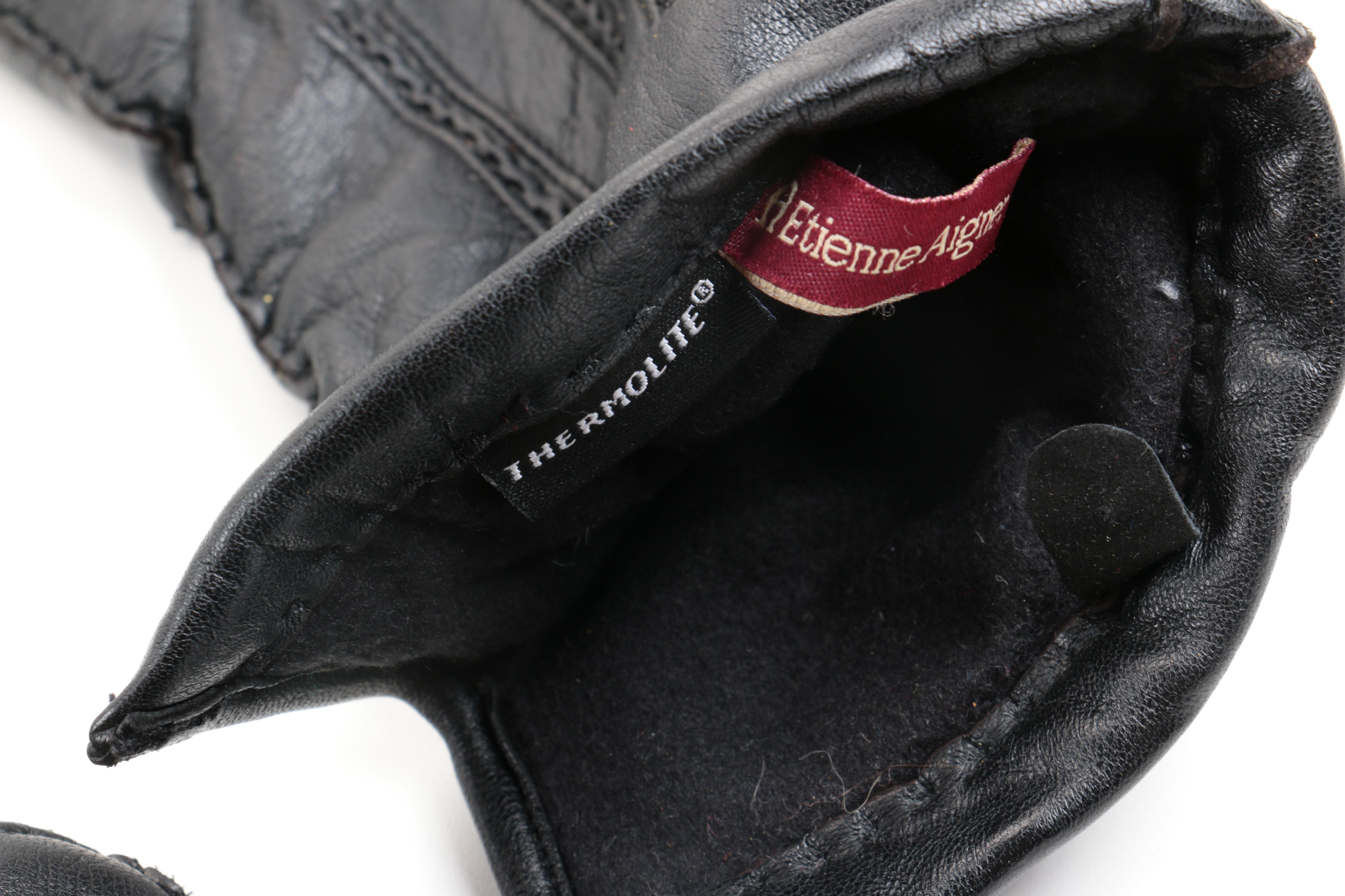 Assortment of Men's Leather Gloves in Black, Grey and Brown