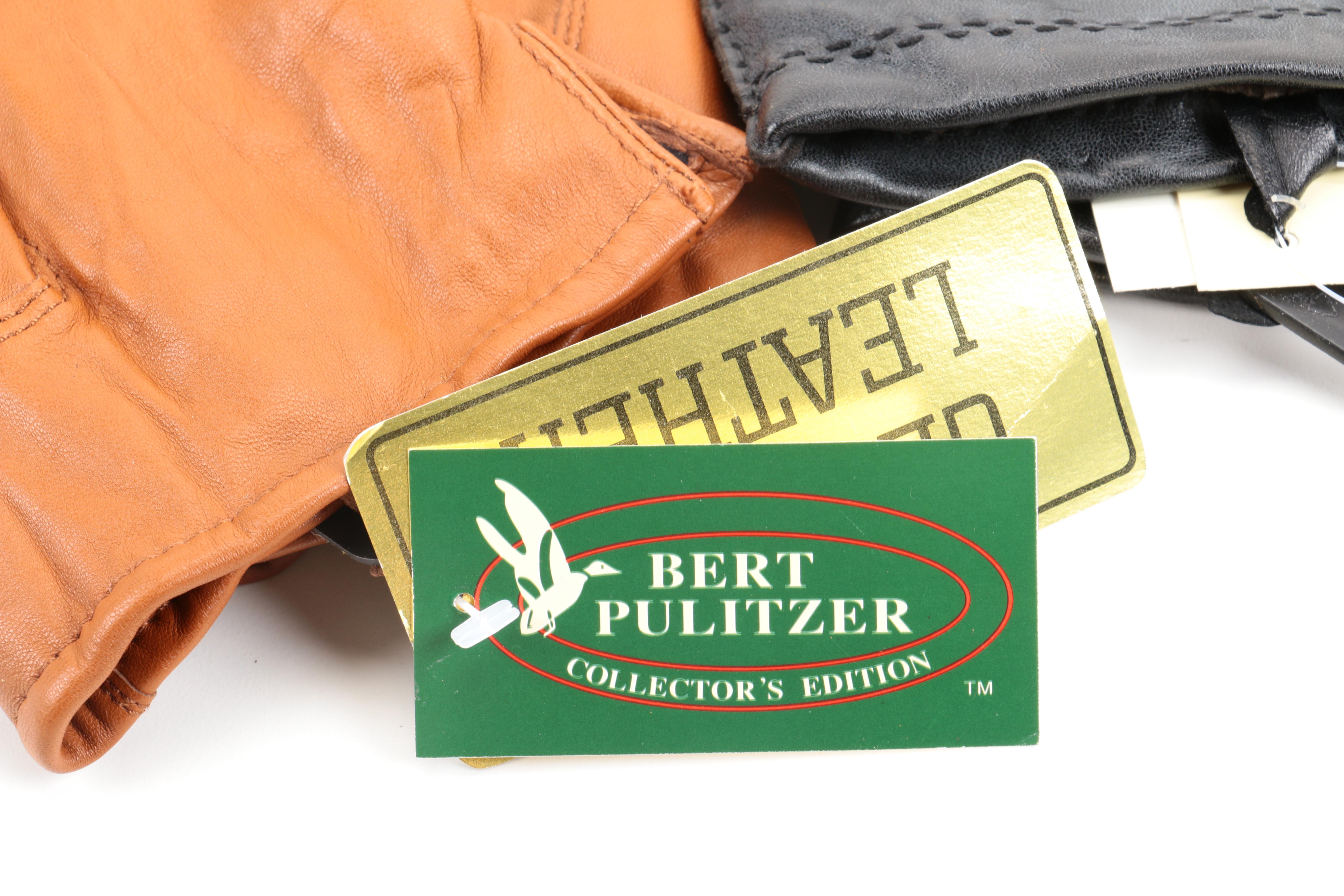 Assortment of Men's Leather Gloves in Black, Grey and Brown