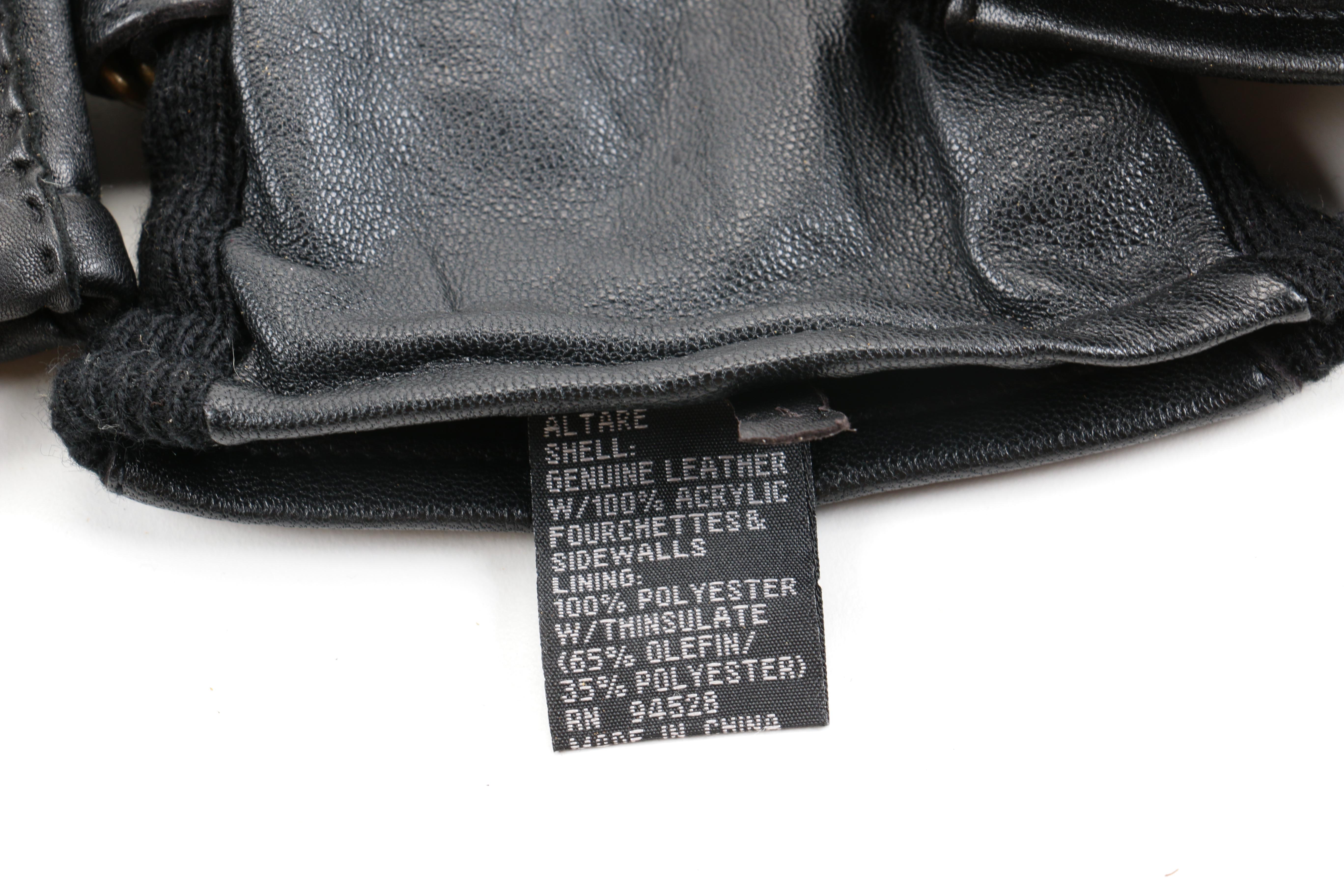 Assortment of Men's Leather Gloves in Black, Grey and Brown