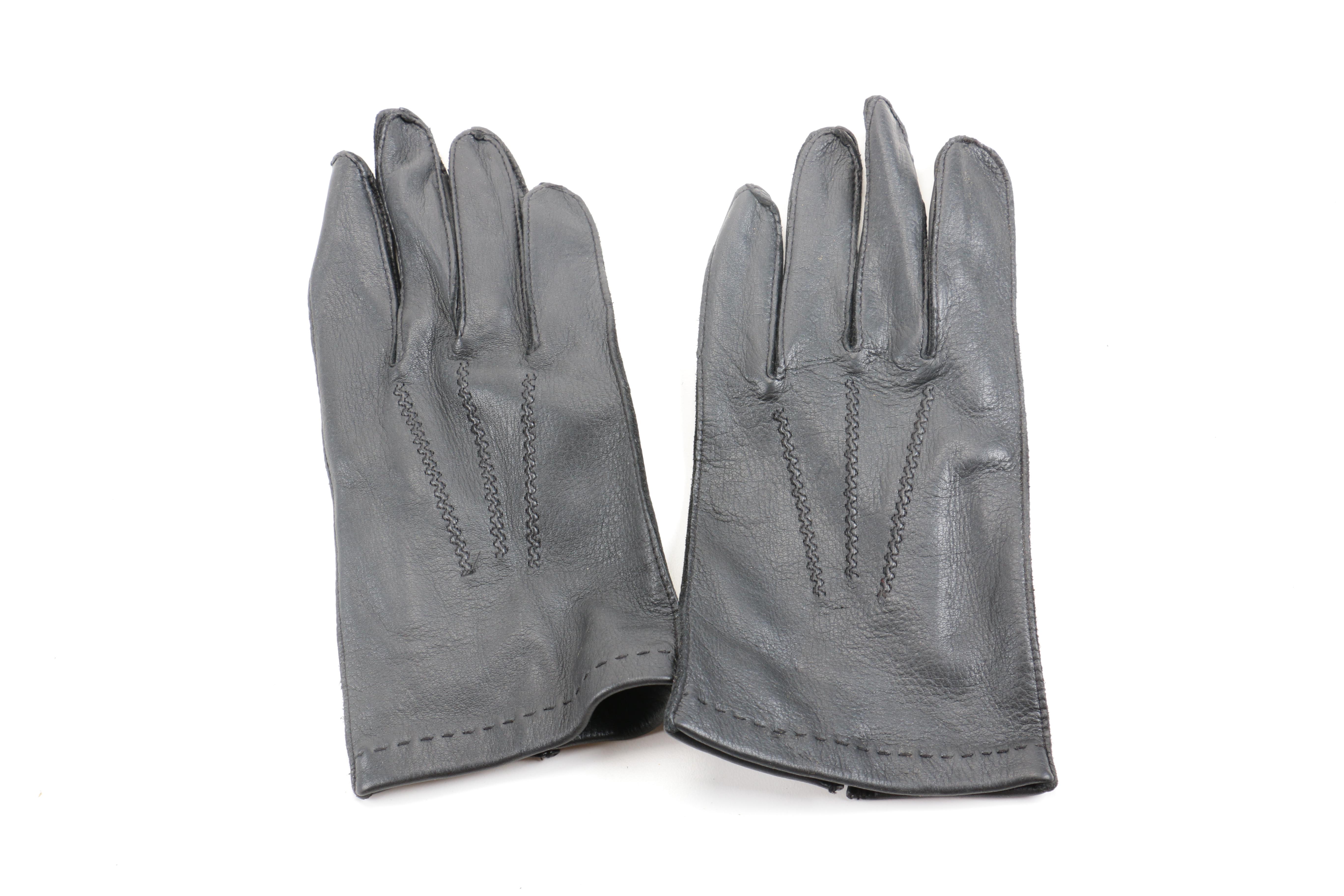 Assortment of Men's Leather Gloves in Black, Grey and Brown